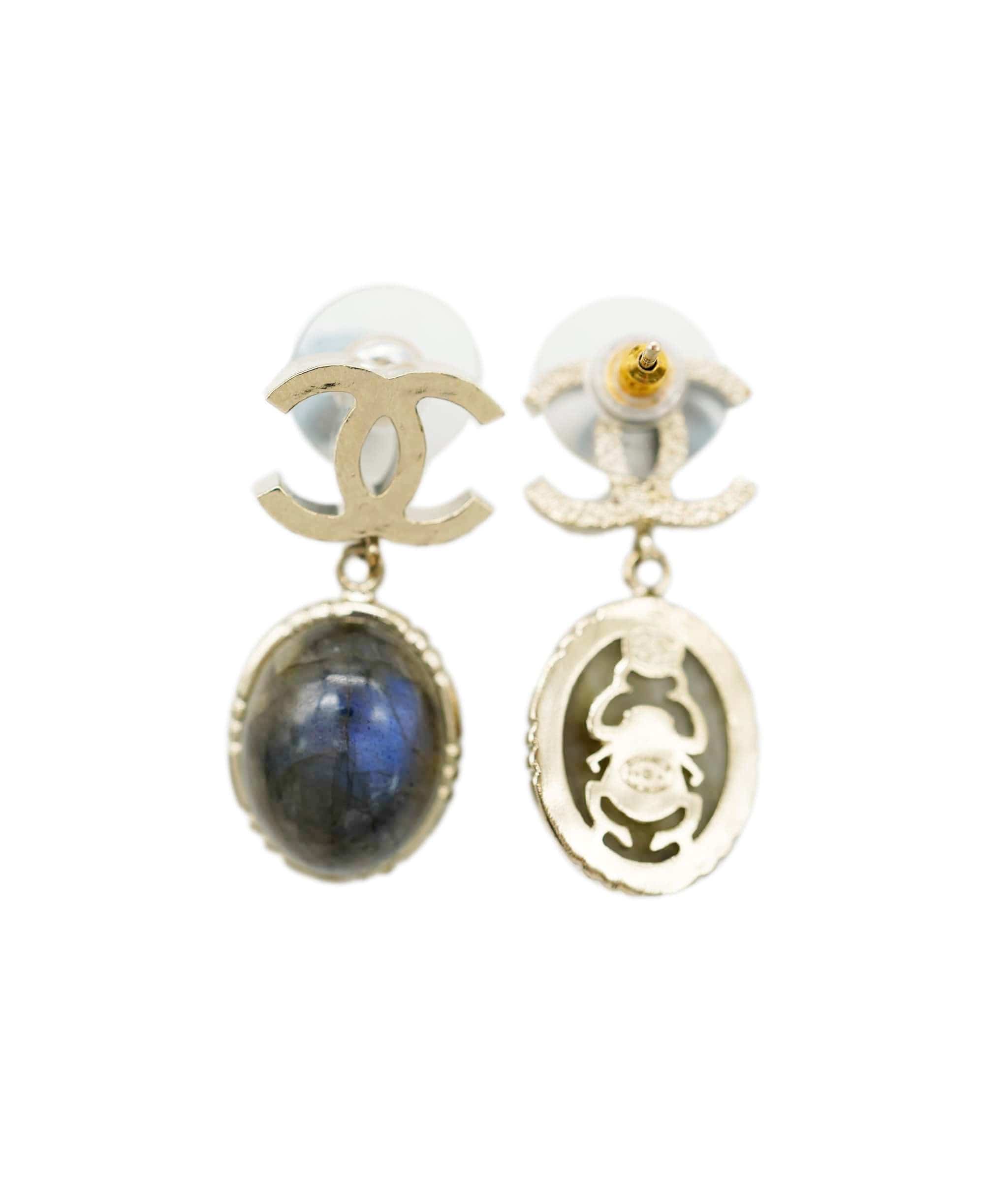 Chanel Chanel CC earrings with glass moonstone  ADC1176