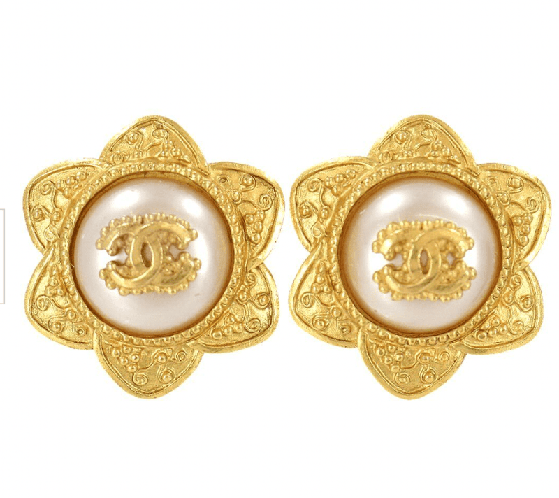 Faux coco chanel earrings deals