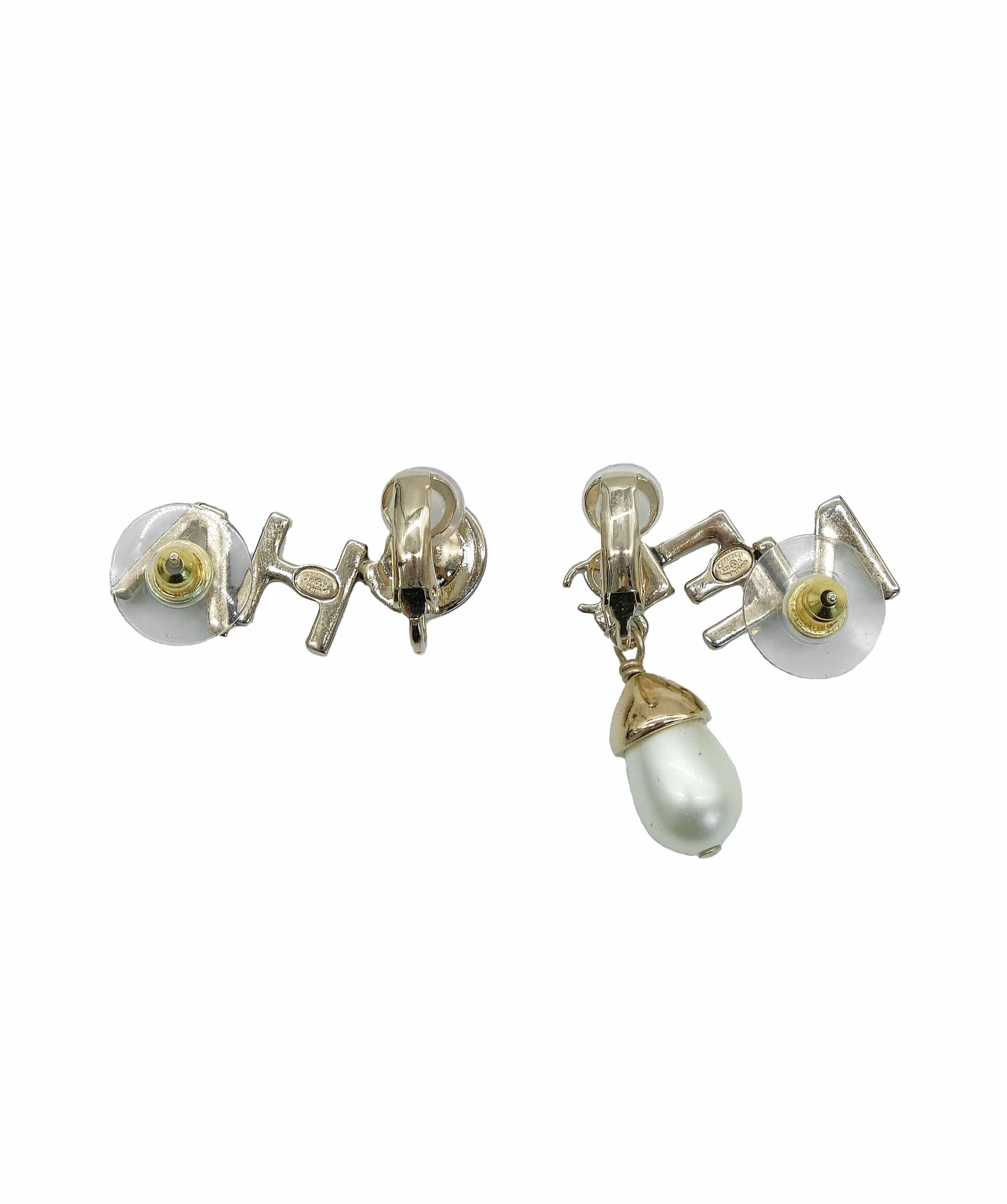 Chanel Chanel Logo Pearl Earrings RJL1943