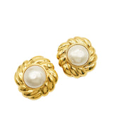 Chanel Chanel pearl earrings ASL4226