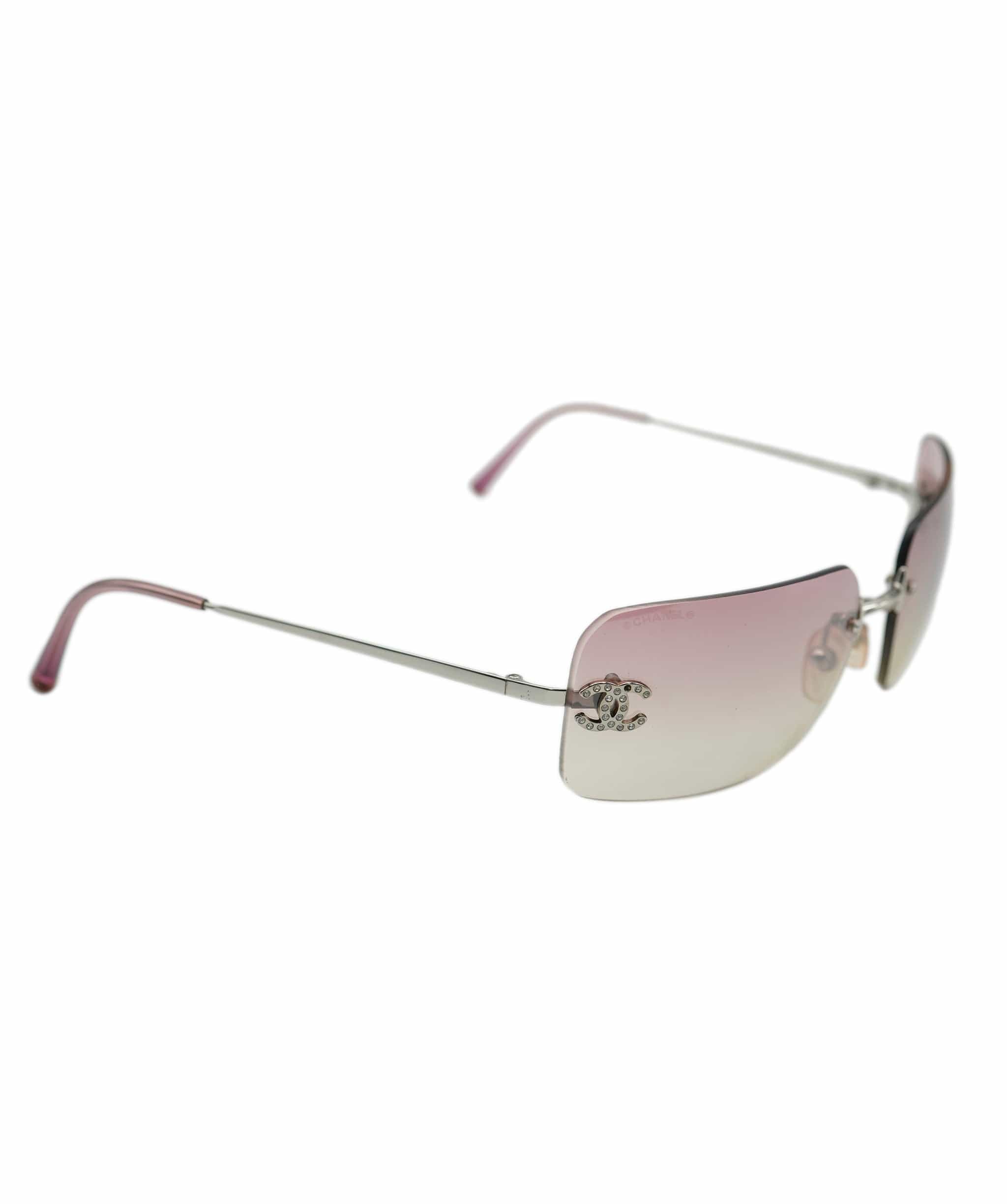 Chanel chanel rhinestone sunglasses pink AVC1186