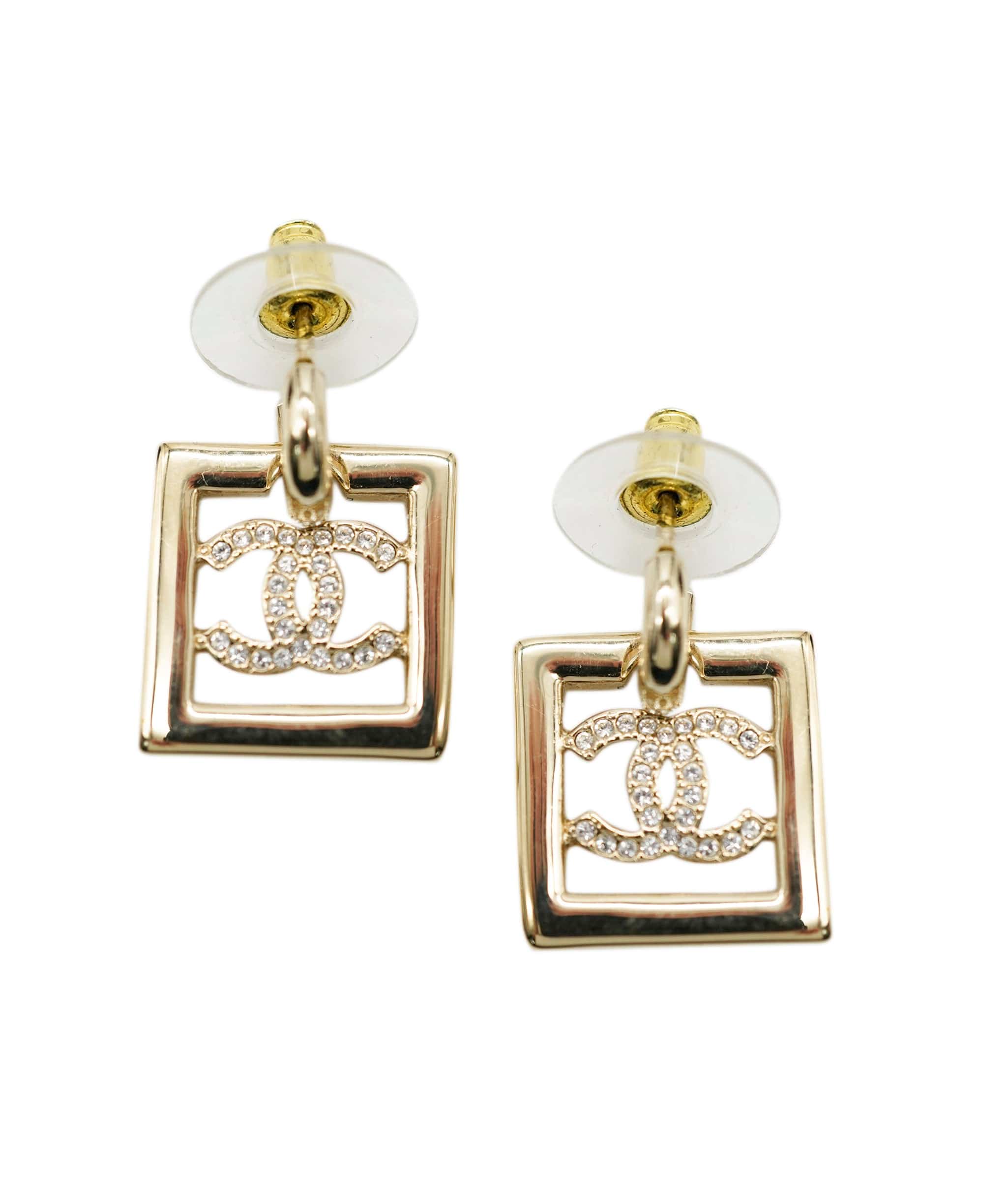 Chanel Chanel square CC drop earrings AJC0264