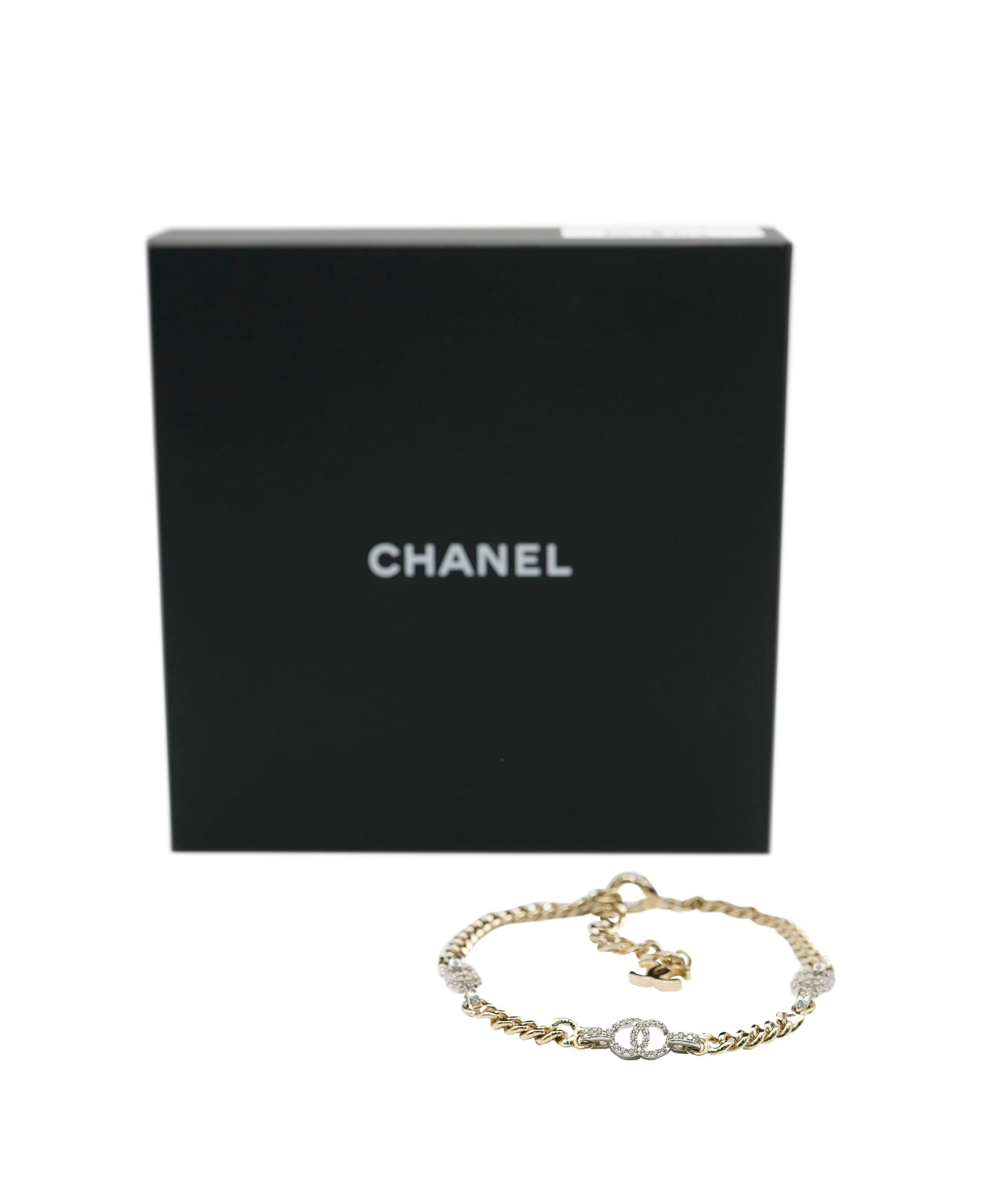 Chanel Chanel triple cc crystal choker ALC0864