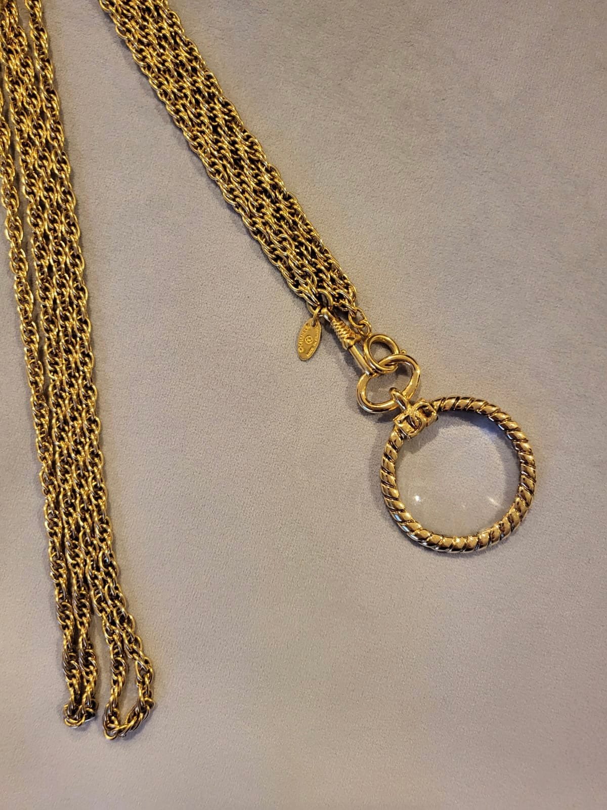 Chanel Chanel Vintage Loupe Necklace GHW SKC1493