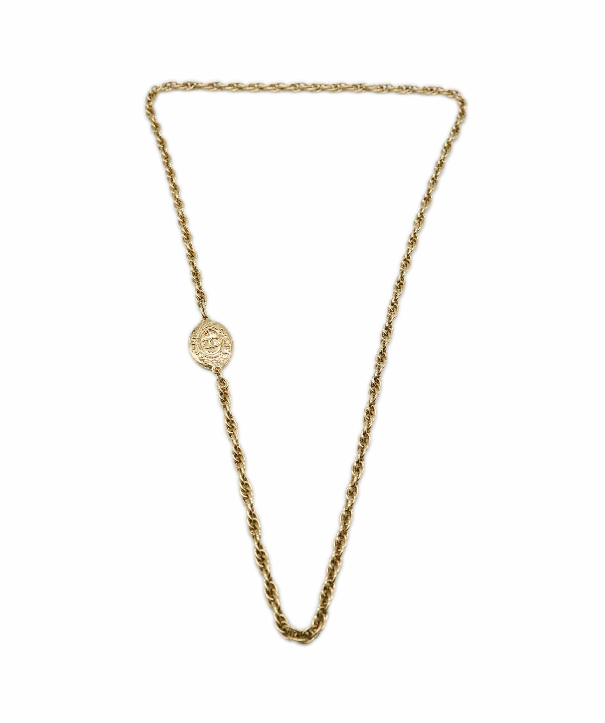 Chanel Long chain chanel lion necklace ASL3527