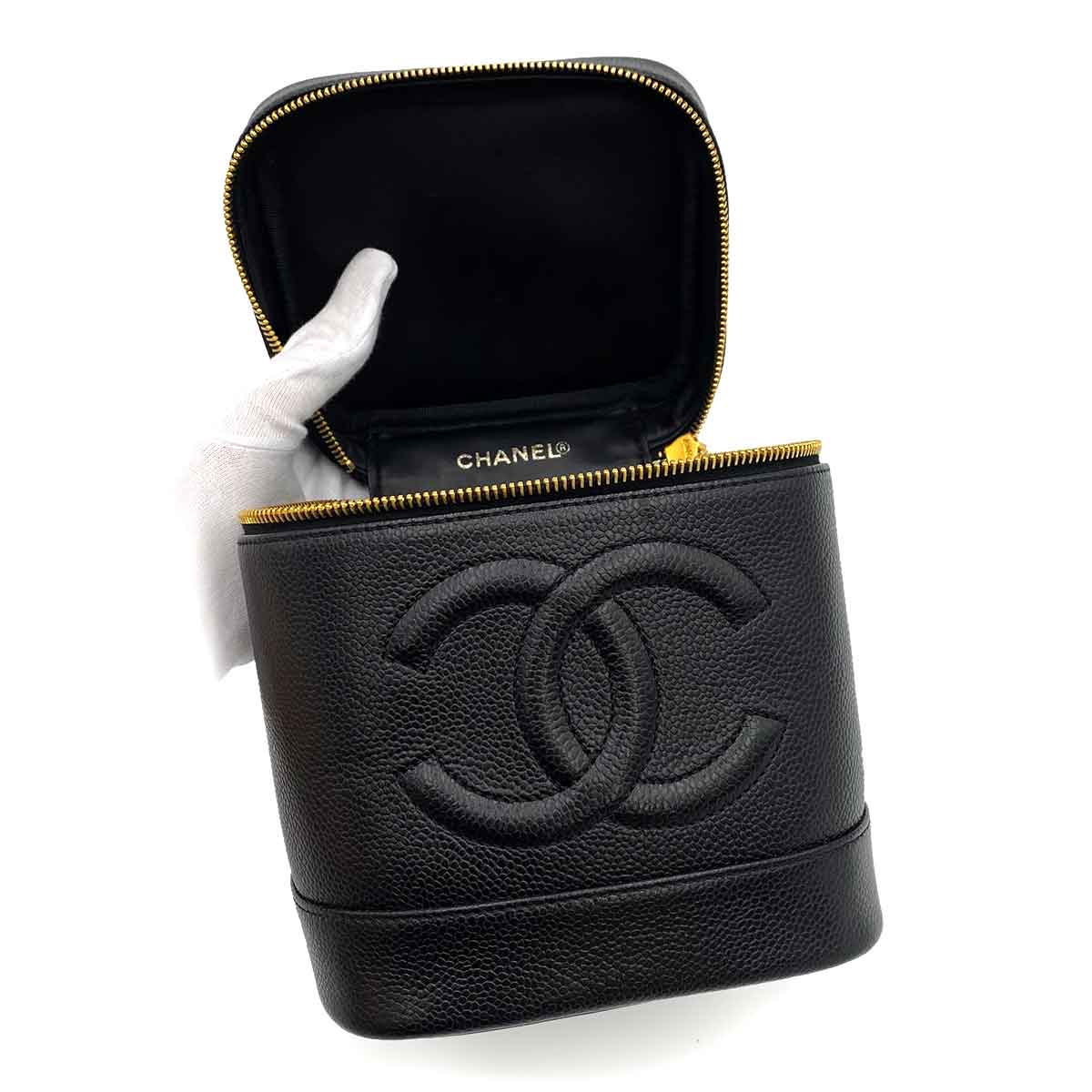 Chanel AUCTION Chanel Vintage Vanity Black Caviar GHW #5 90234741