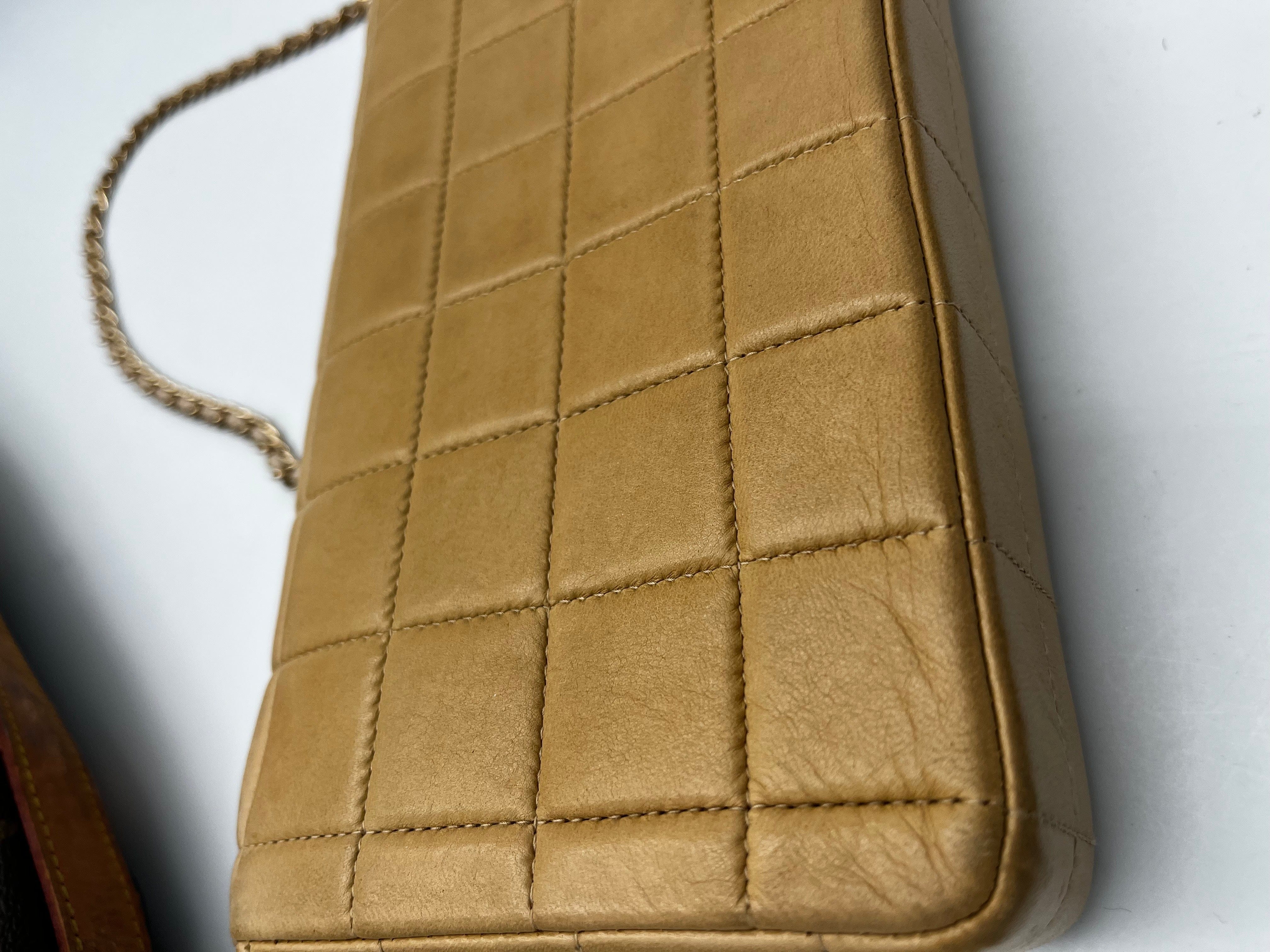 Chanel Chanel Vintage East West Crossbody Flap Bag