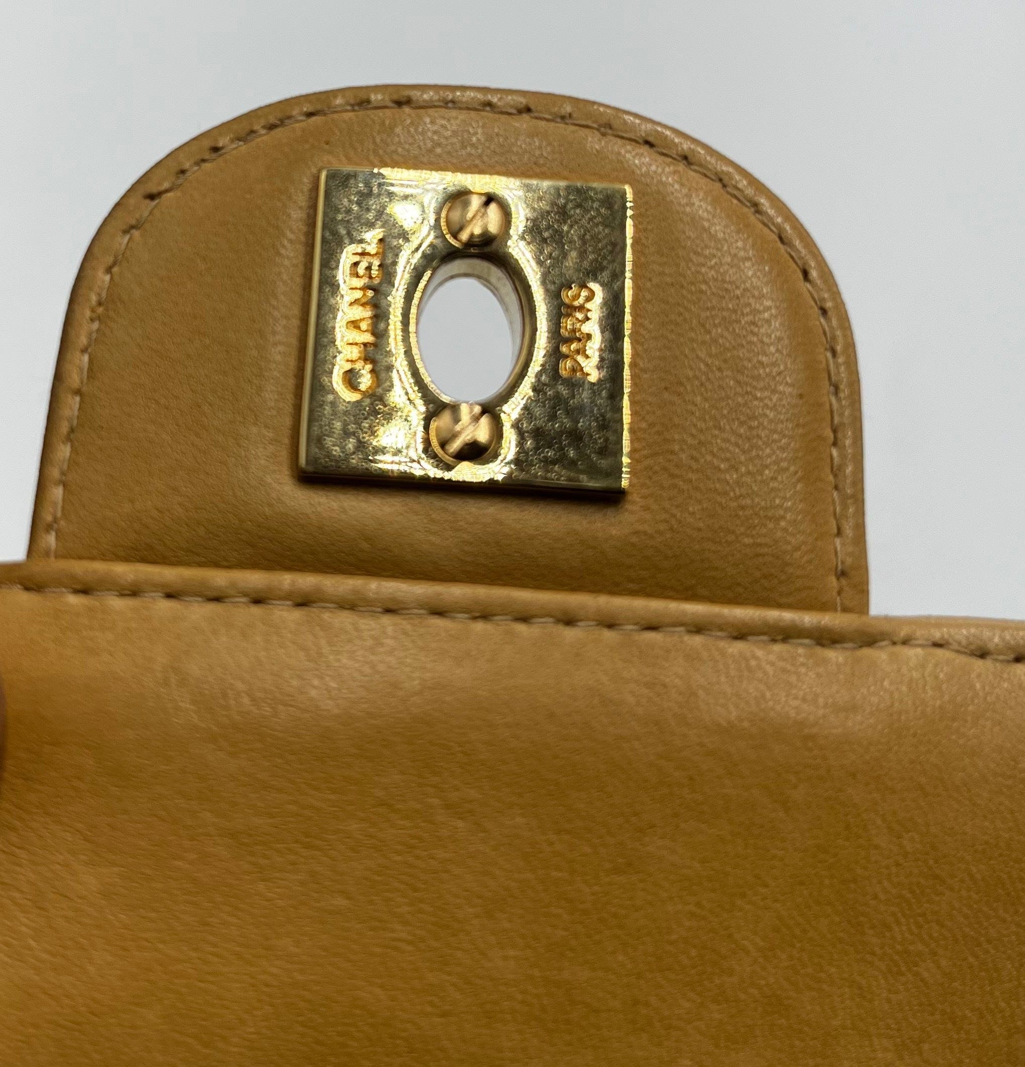 Chanel Chanel Vintage East West Crossbody Flap Bag