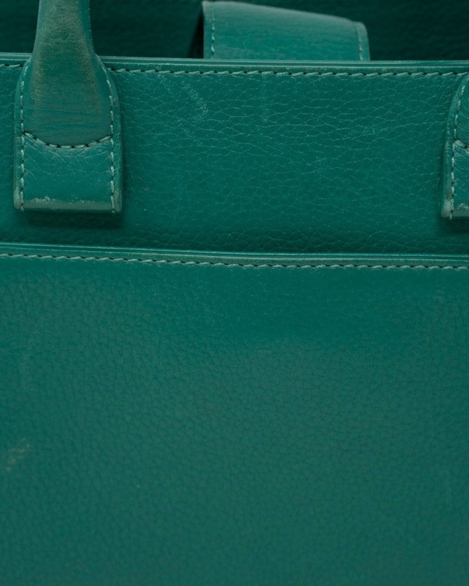 27. Lp x christos Chanel Teal small tote Silver hardware - ADL1735