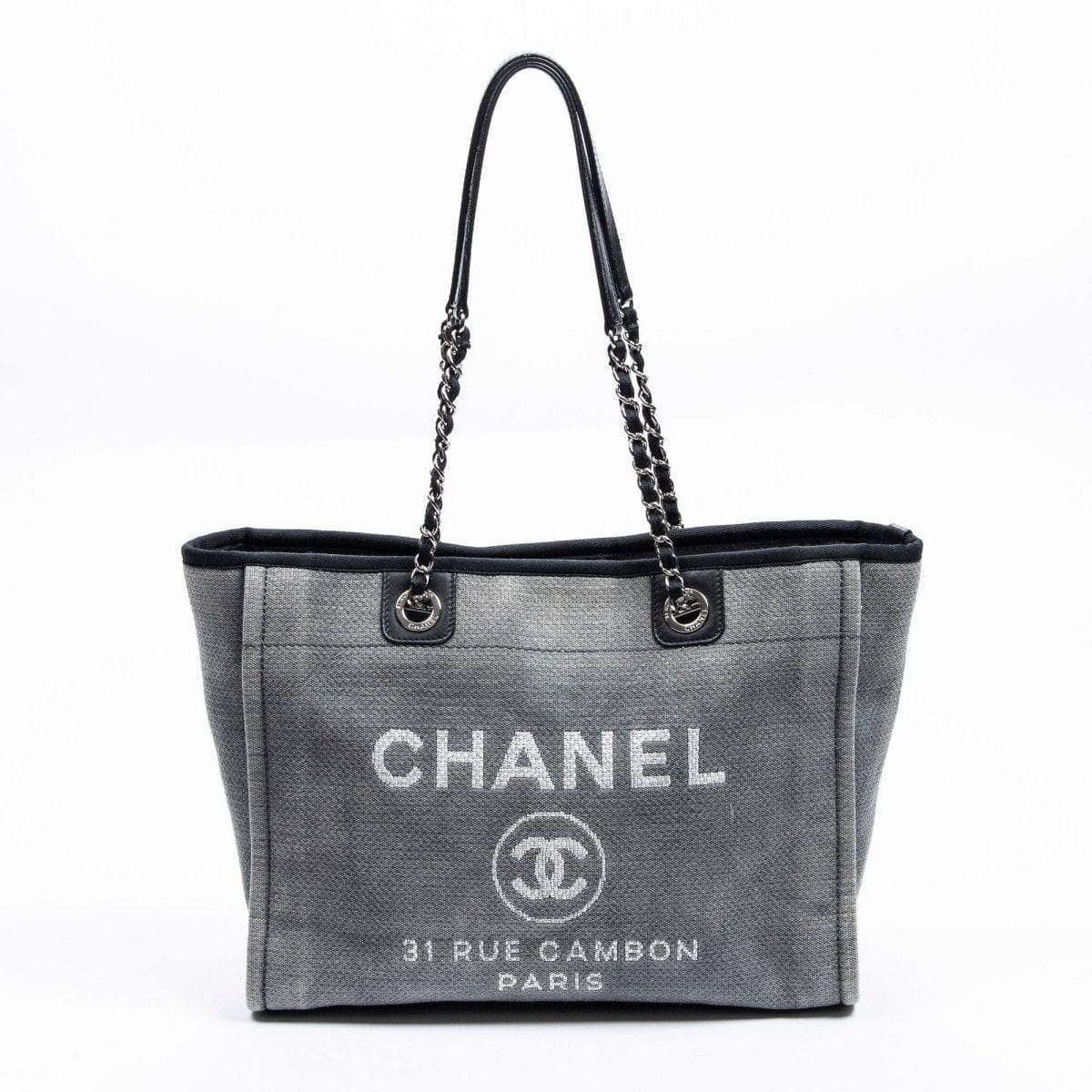43. Lp x christos Chanel Small Grey Deauville Tote - AWL2169