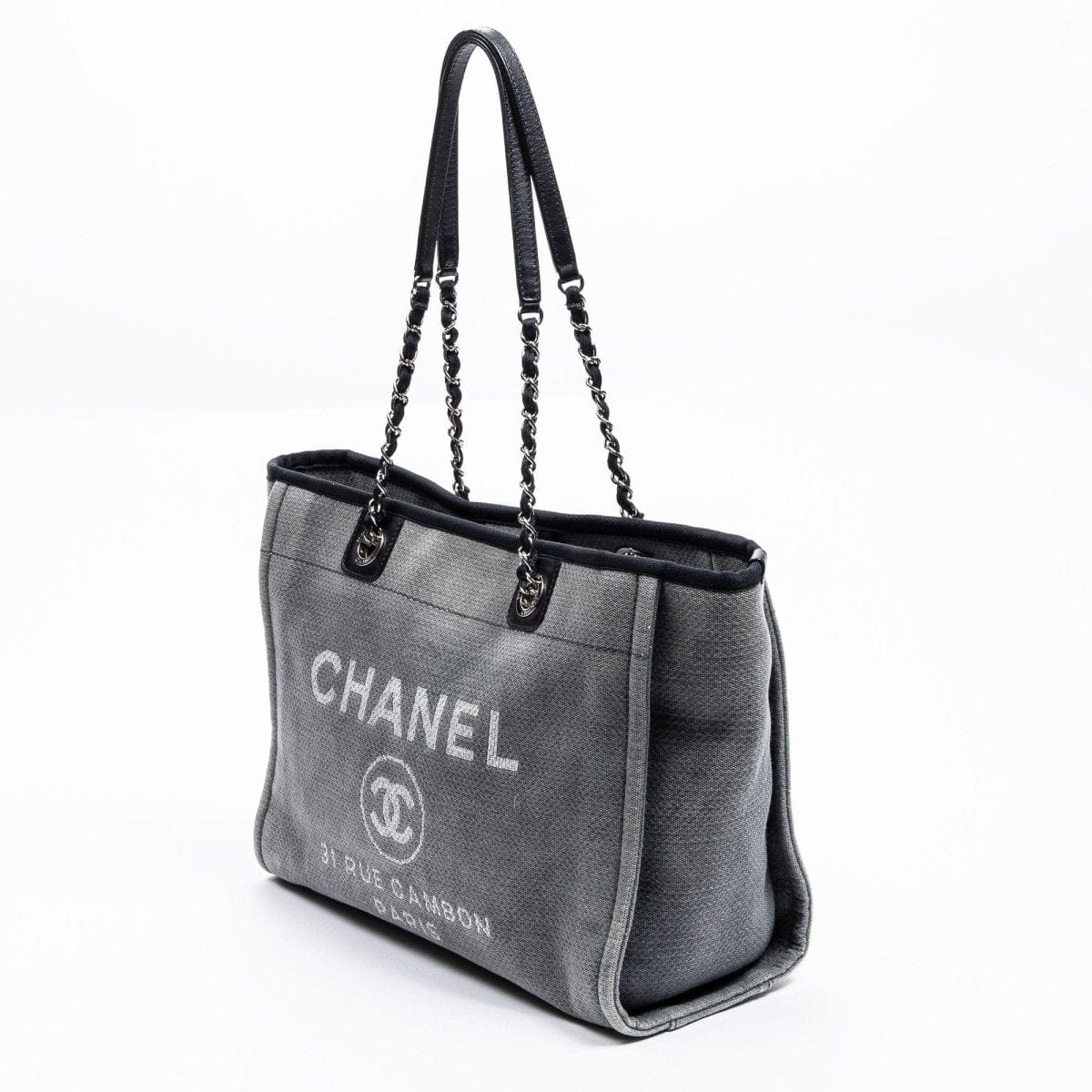 43. Lp x christos Chanel Small Grey Deauville Tote - AWL2169