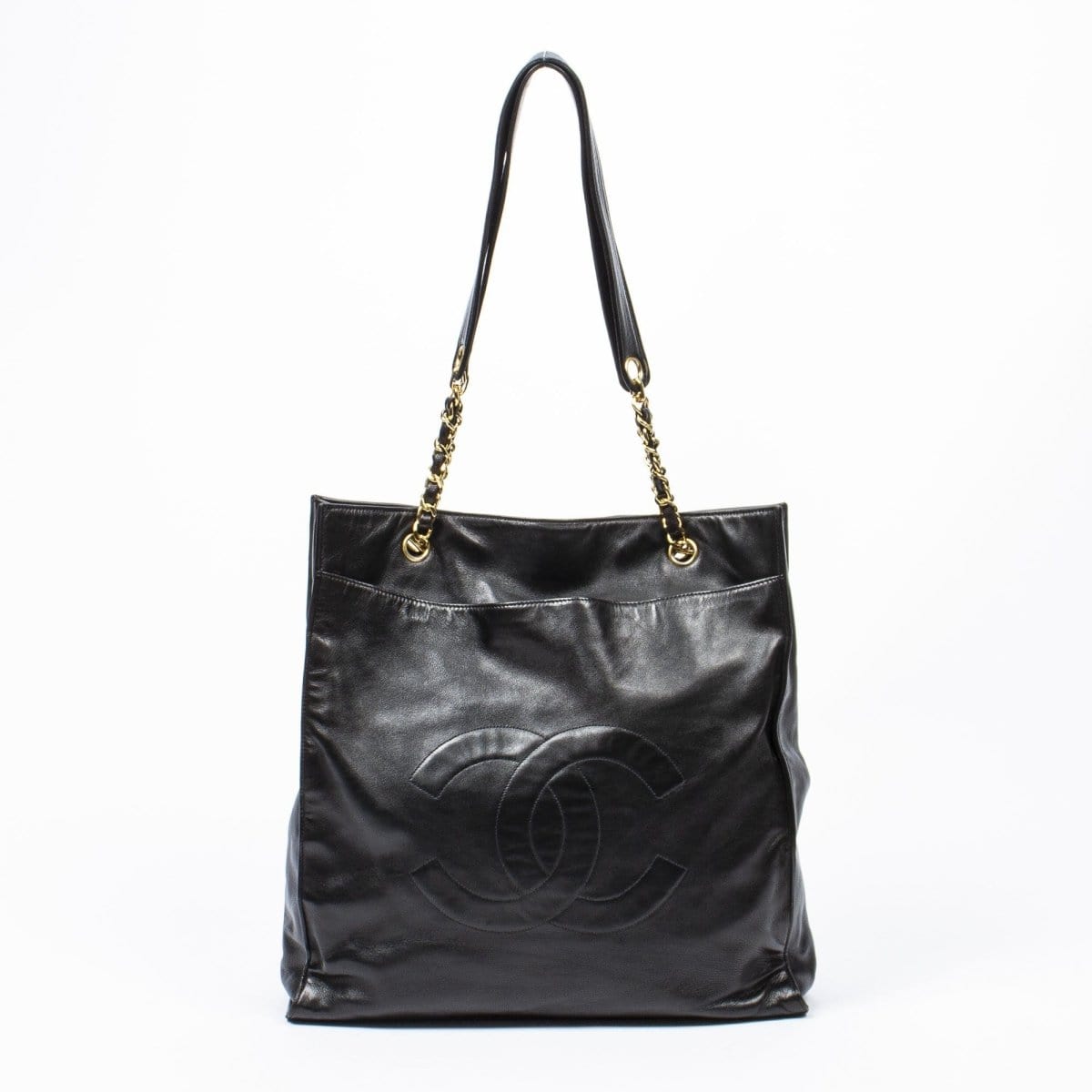 49. Lp x christos Chanel Front Logo Soft Structure Medium Tote - AWL1372