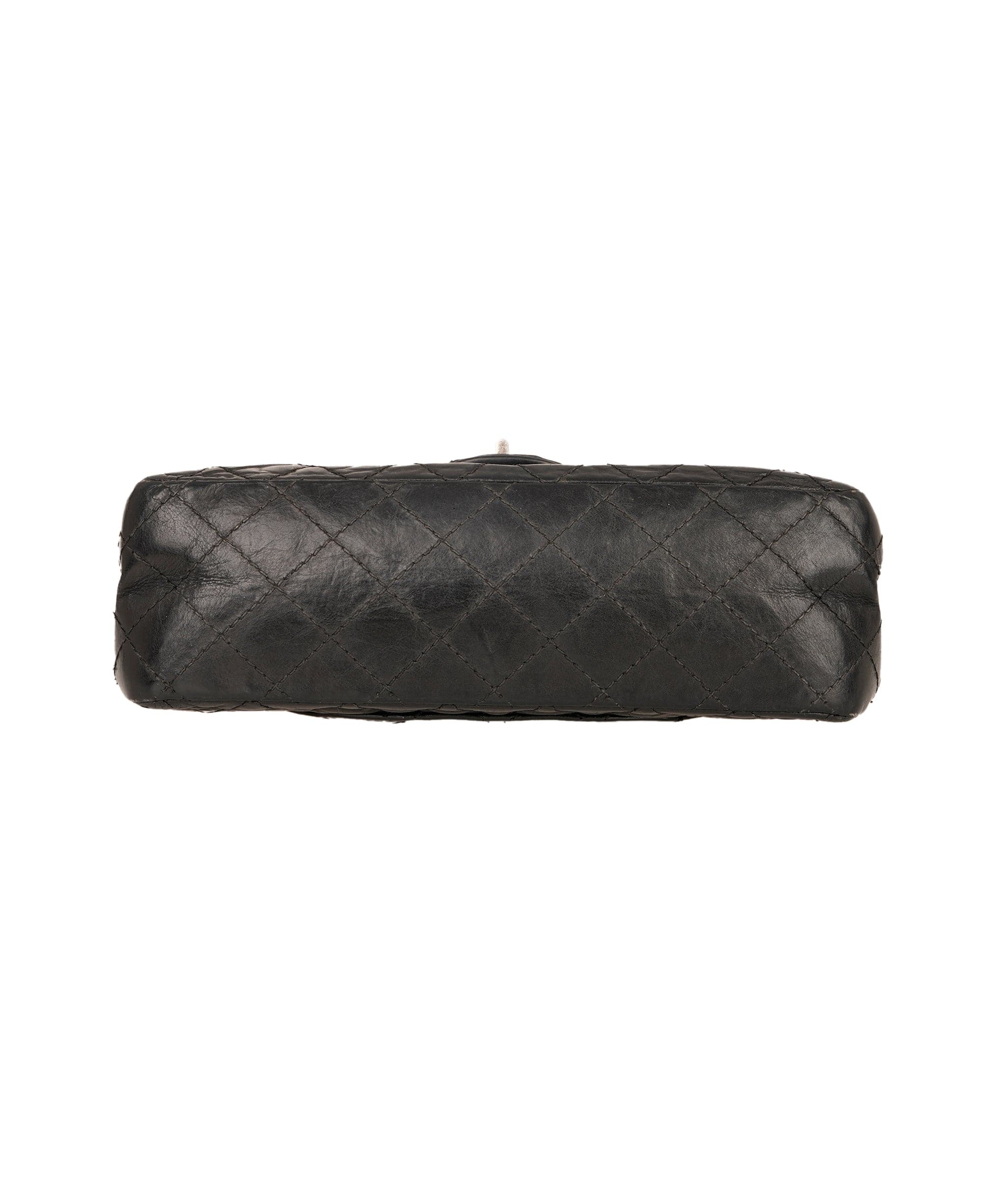 Chanel Chanel 2.55 24cm black bag shw - APC0077