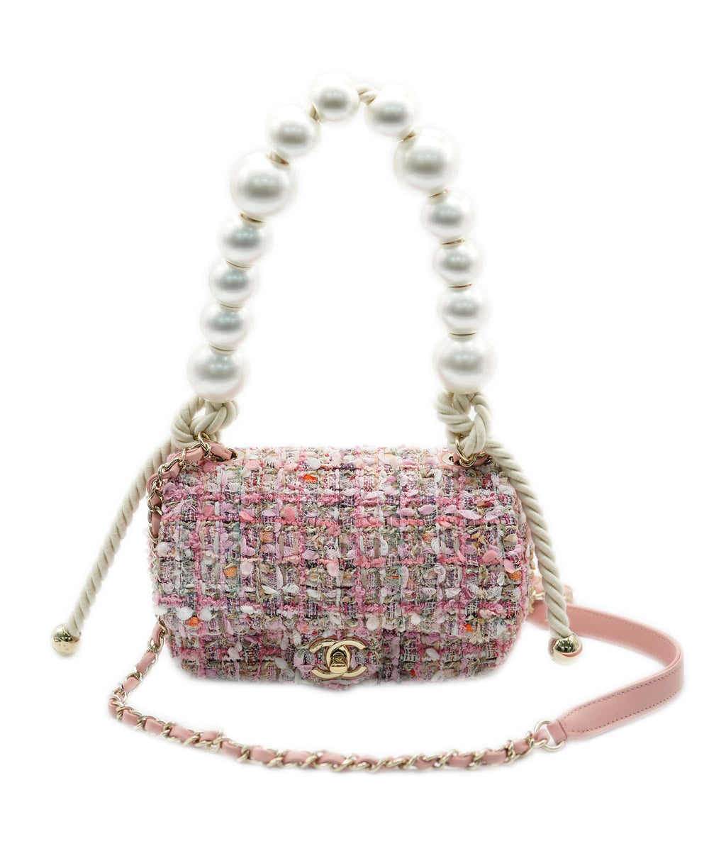 Chanel bag with pearl on sale handle