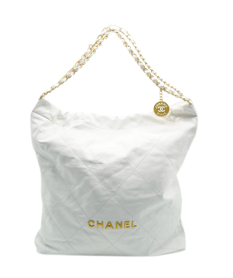 Chanel 22 bag white leather AVC1434 – LuxuryPromise