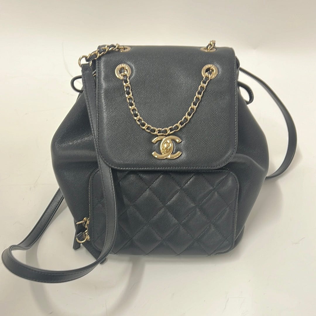Chanel Chanel Affinity Backpack Black Caviar GHW #23 SKCB-047238
