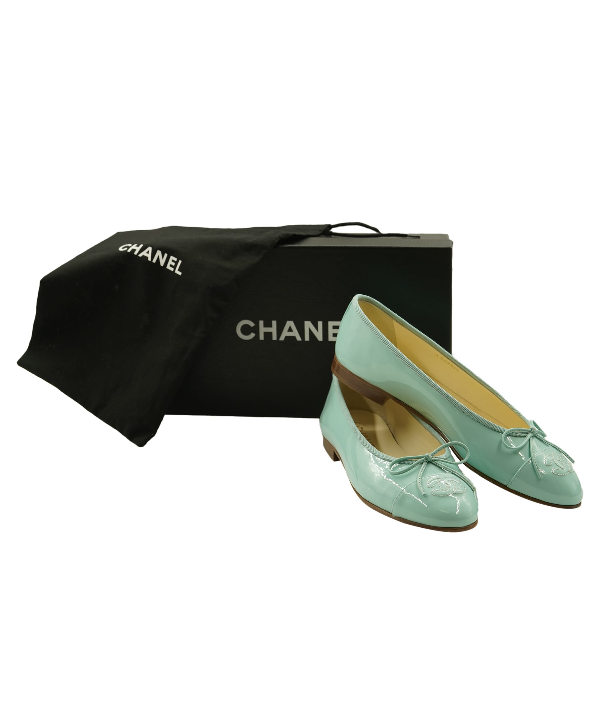 Chanel Chanel ballerina turqouise flat AKC0779