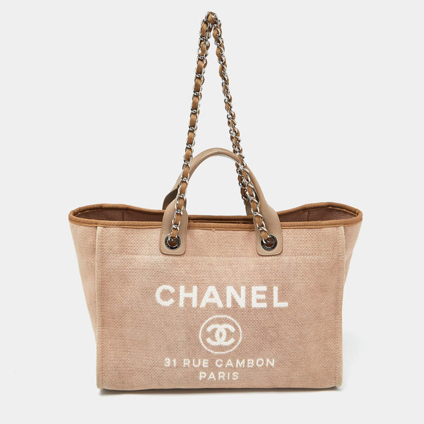 Preowned Chanel Canvas Foil Quilted No 5 Shopper Tote – STA Consignments