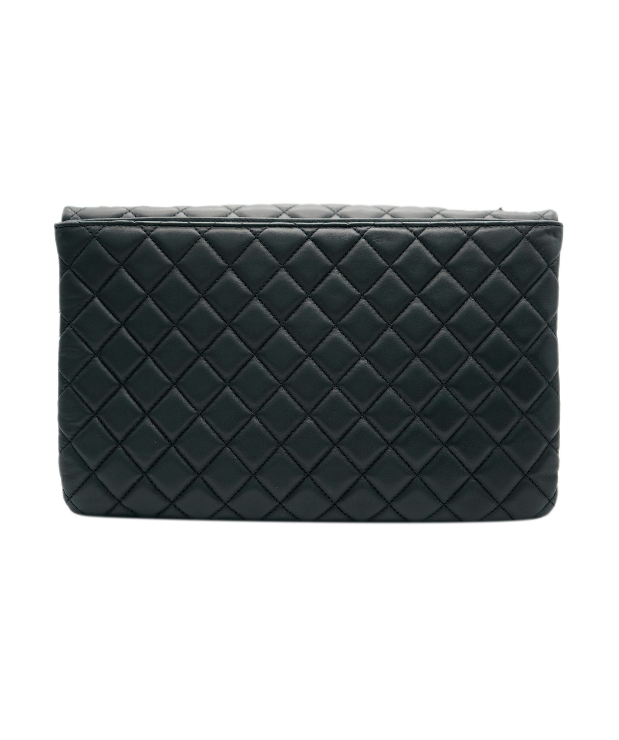 Chanel Chanel Black Calfskin XL Flap Bag ASL8189