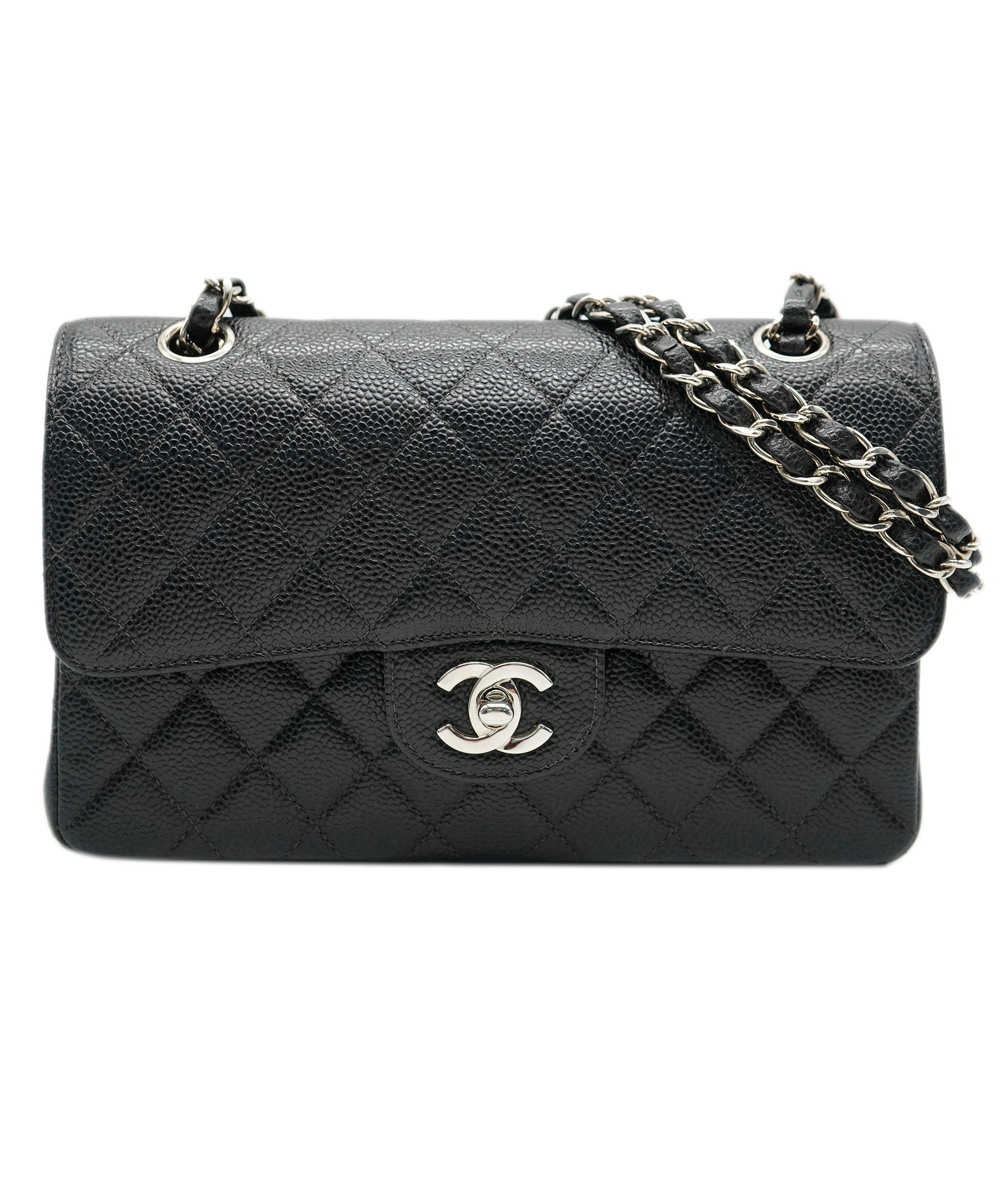 Chanel Chanel Black Caviar Flap Bag  SHW Series 6 ASL10197