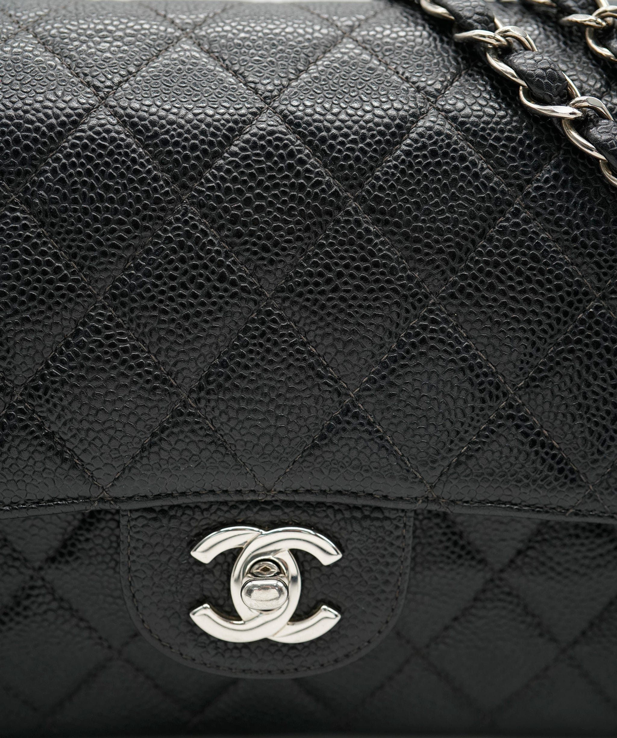 Chanel Chanel Black Caviar Flap Bag SHW Series 6 ASL10200