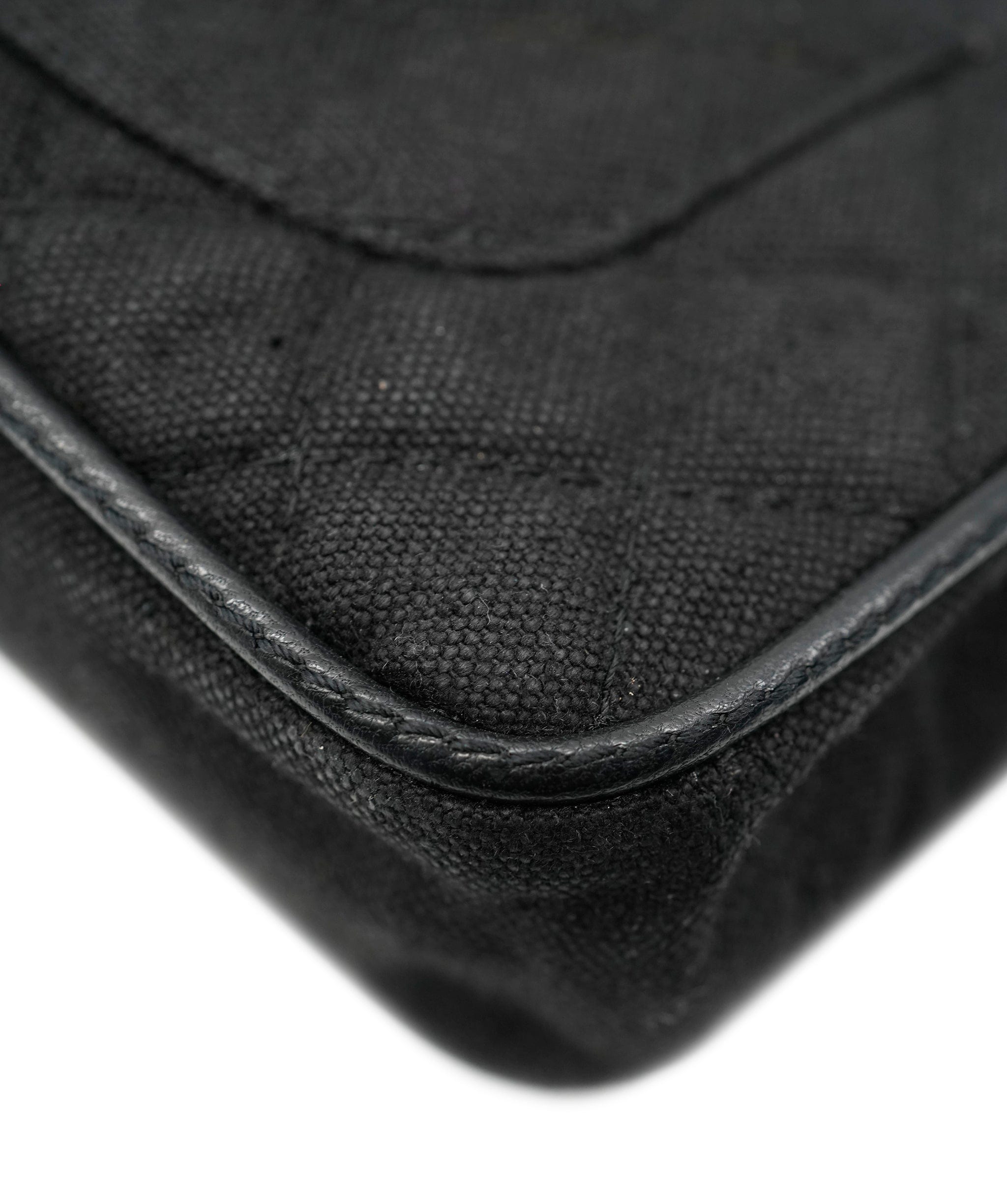 Chanel Chanel Black Double Flap Canvas with GHW Bag ALC2214