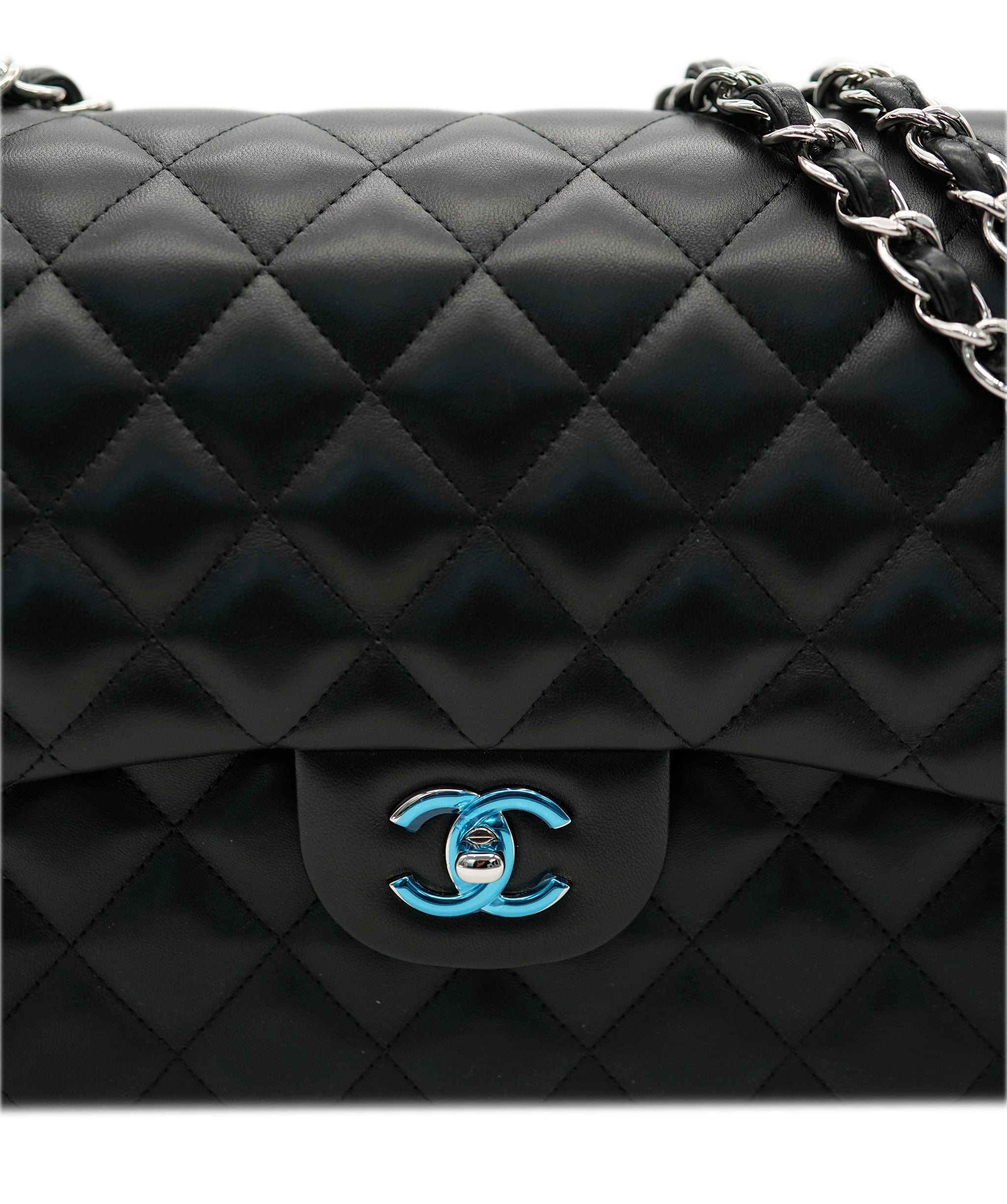 Chanel Chanel Black Jumbo Lambskin with SHW ALC1765