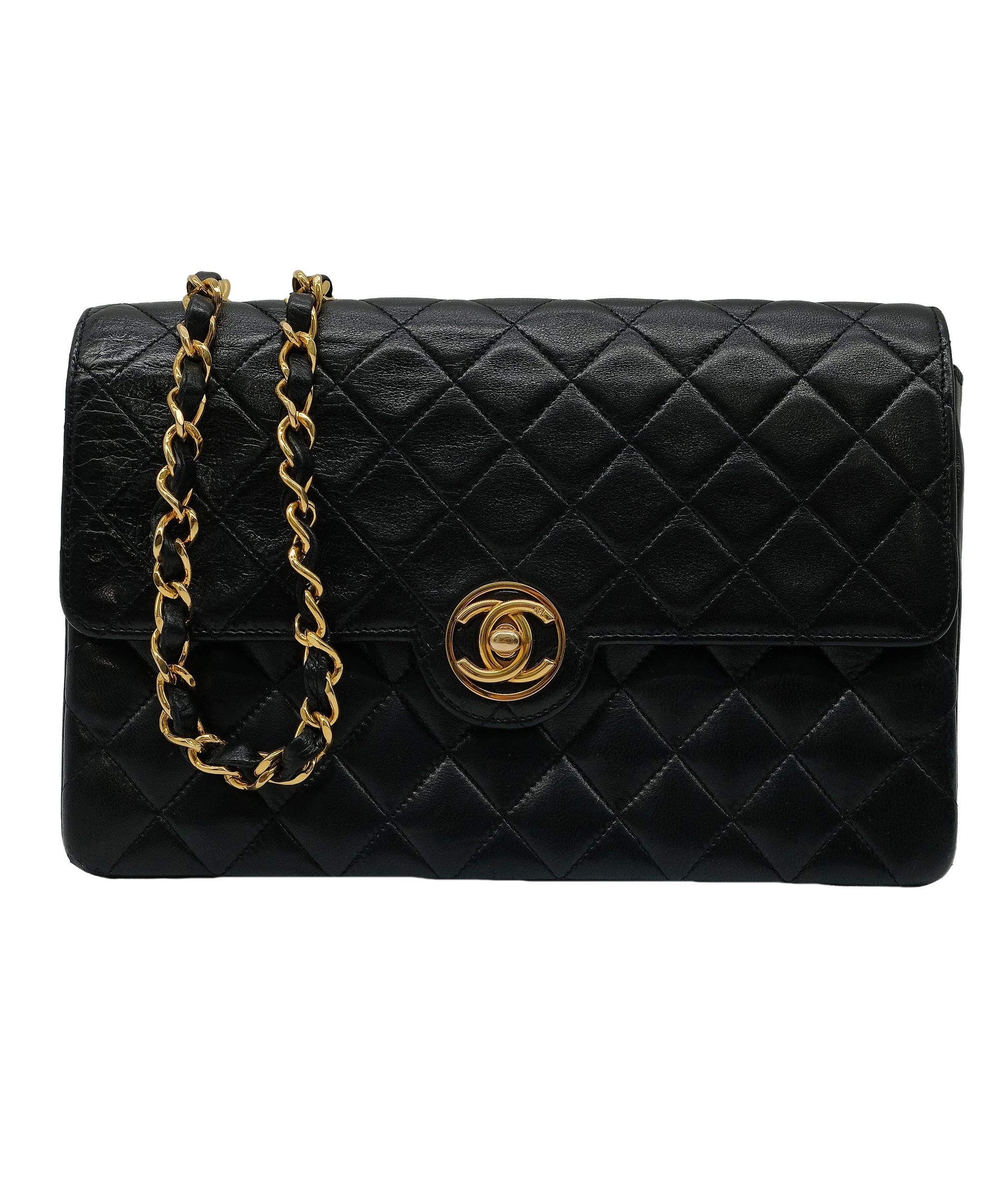 Chanel Chanel Black Lambskin Flapbag RJC3725