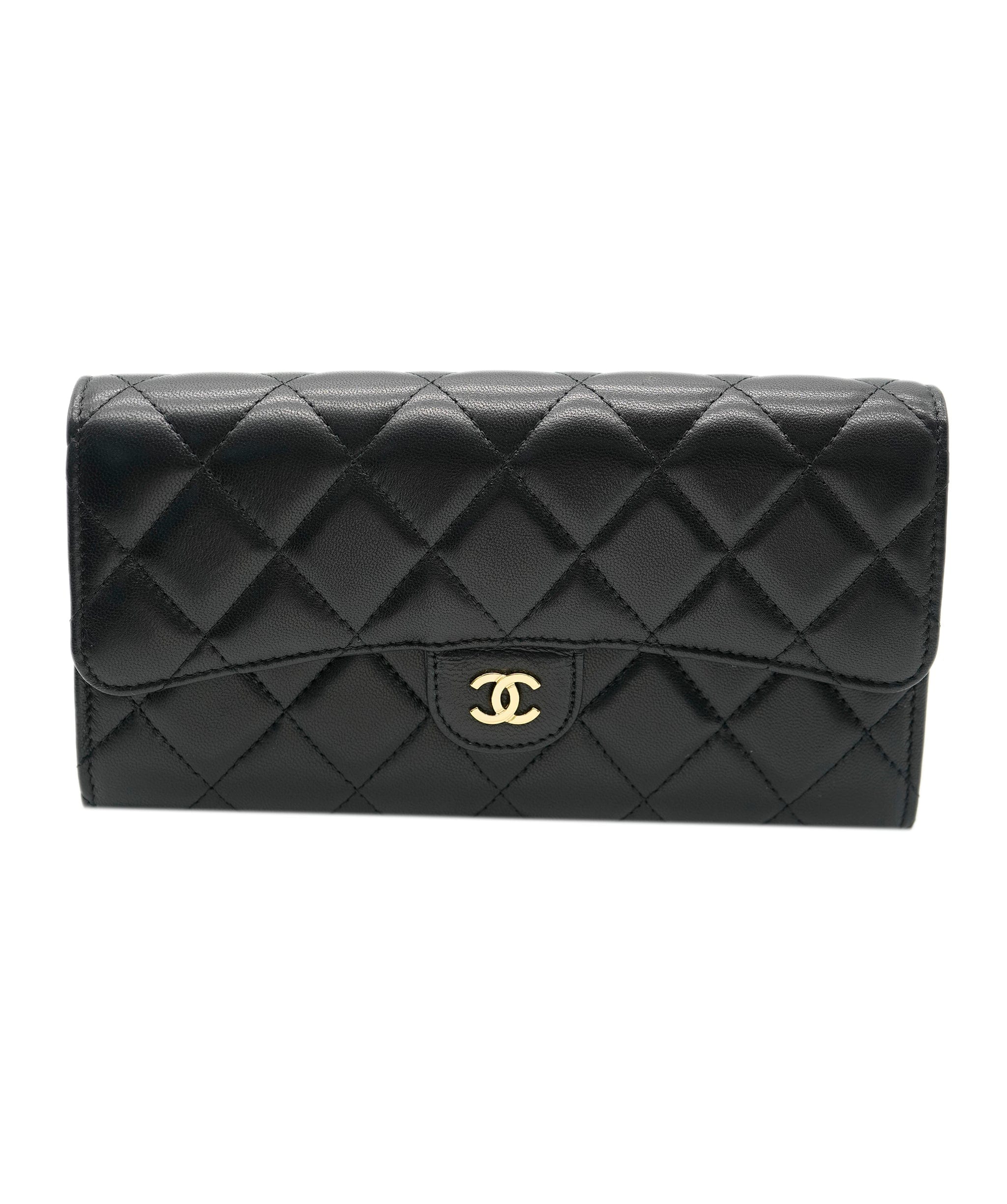 Chanel Chanel Black Lambskin Long Wallet ASC4308