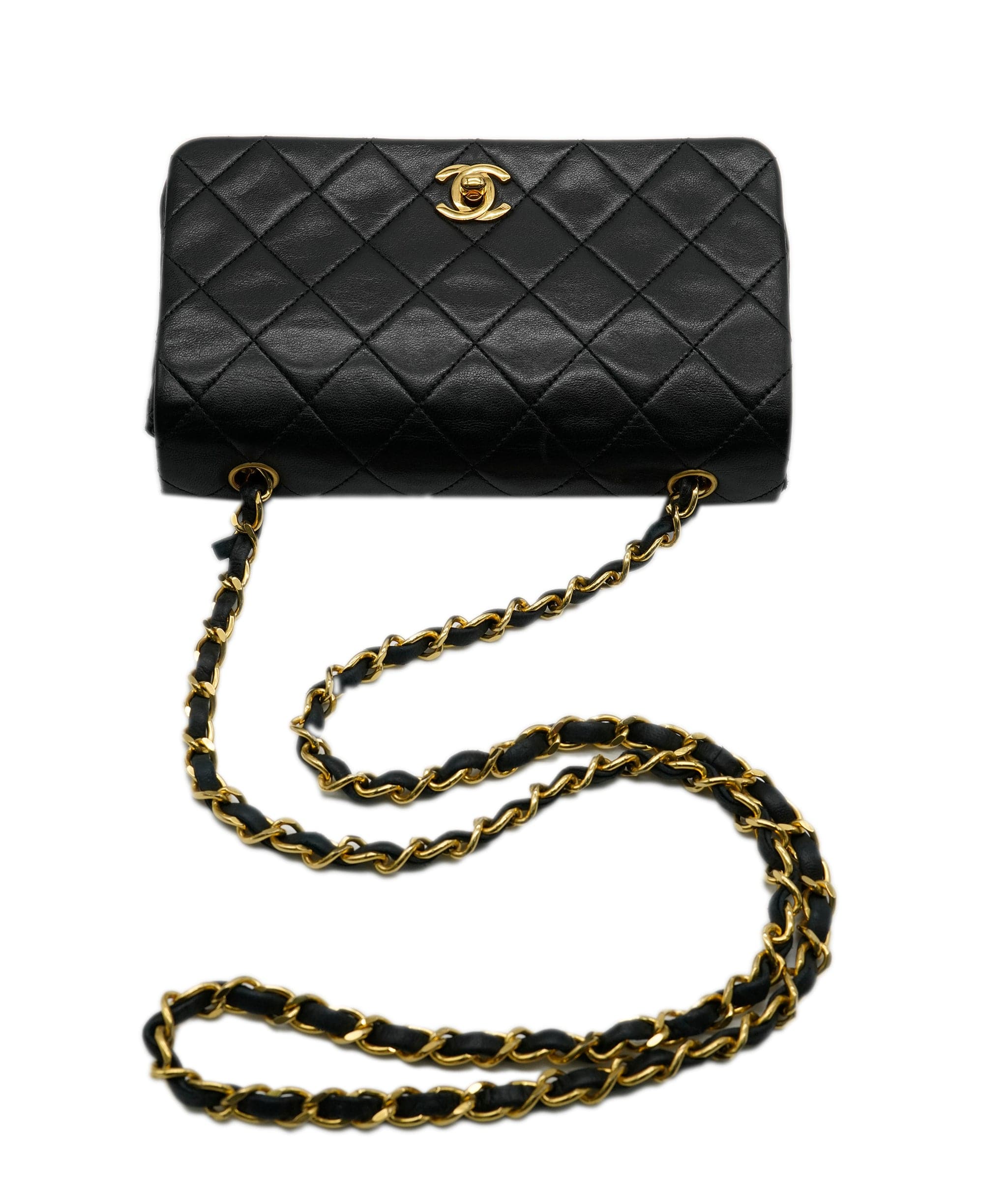 Chanel CHANEL Black Mini Full Flap  ASL10453