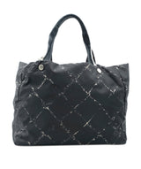 Chanel Chanel Black Nylon Travel Line Tote Bag - AWL2225