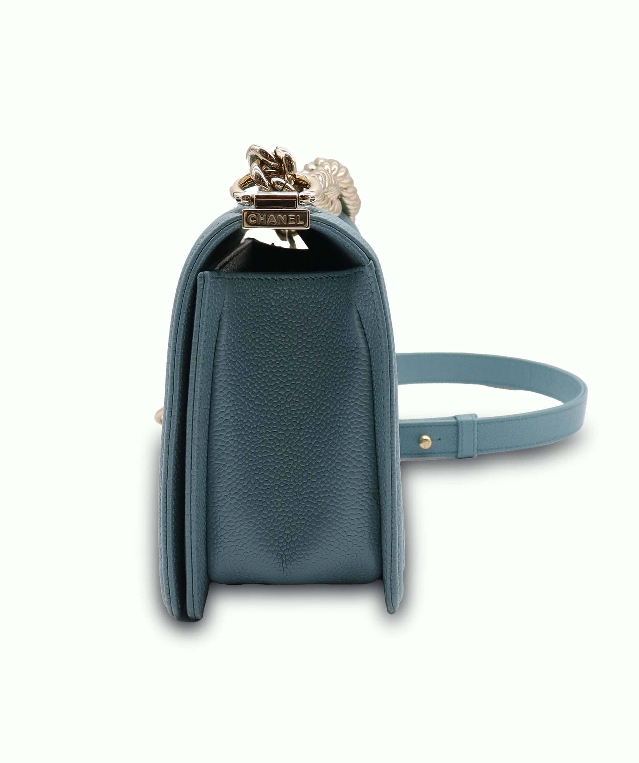 Chanel Chanel Blue Caviar Medium Boy Bag GHW AGC3179