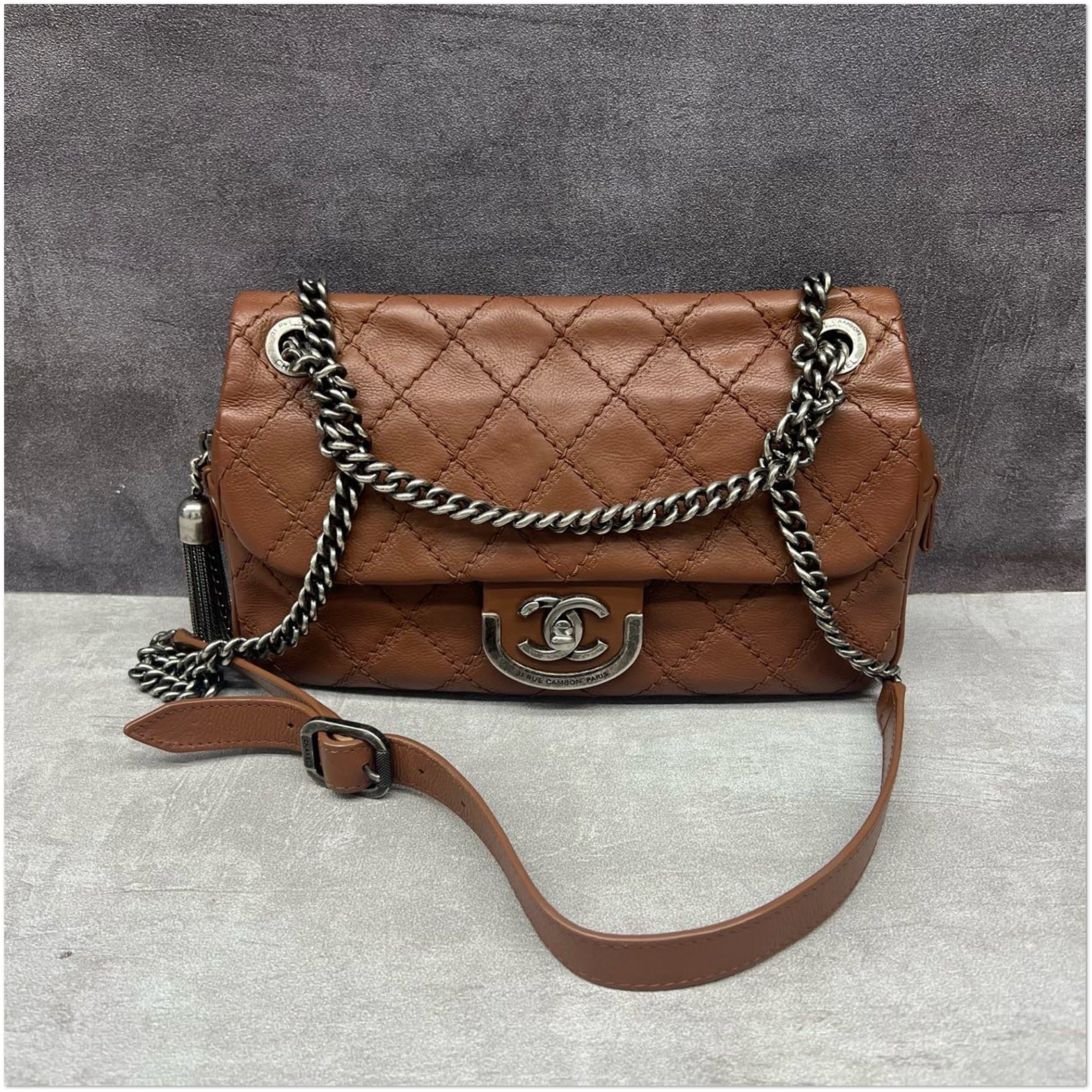 Chanel Chanel Brown Aged Calfskin Reissue Tassel Flap Bag C19493126963