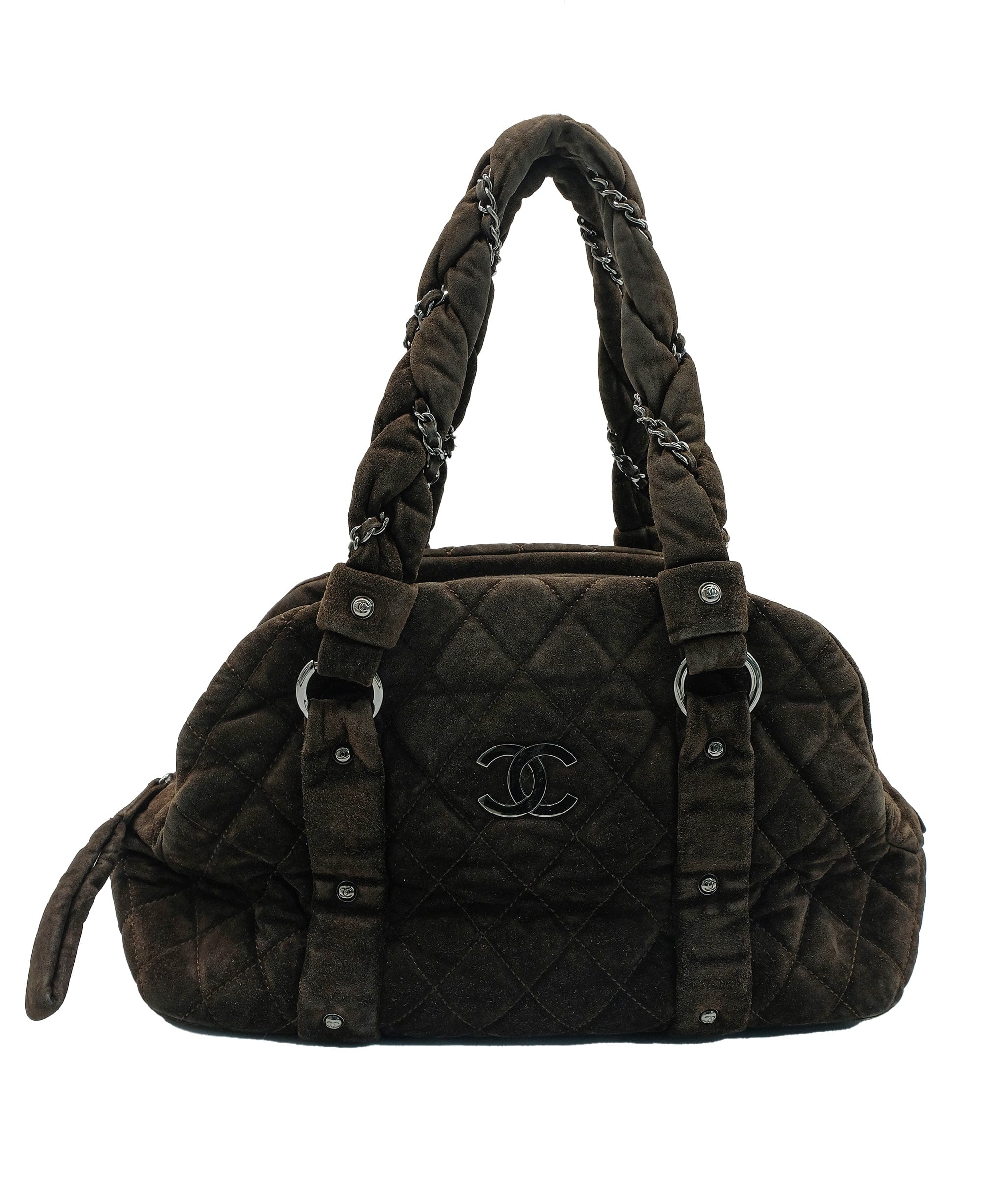 Chanel Chanel Brown Suede Shoulder Bag REC1460