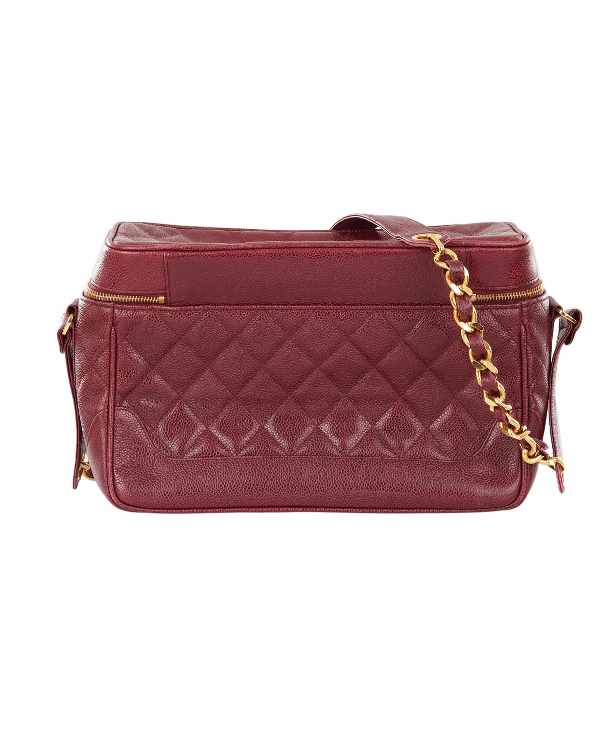 Chanel Chanel Burgundy Leather Vanity Case ALC4360