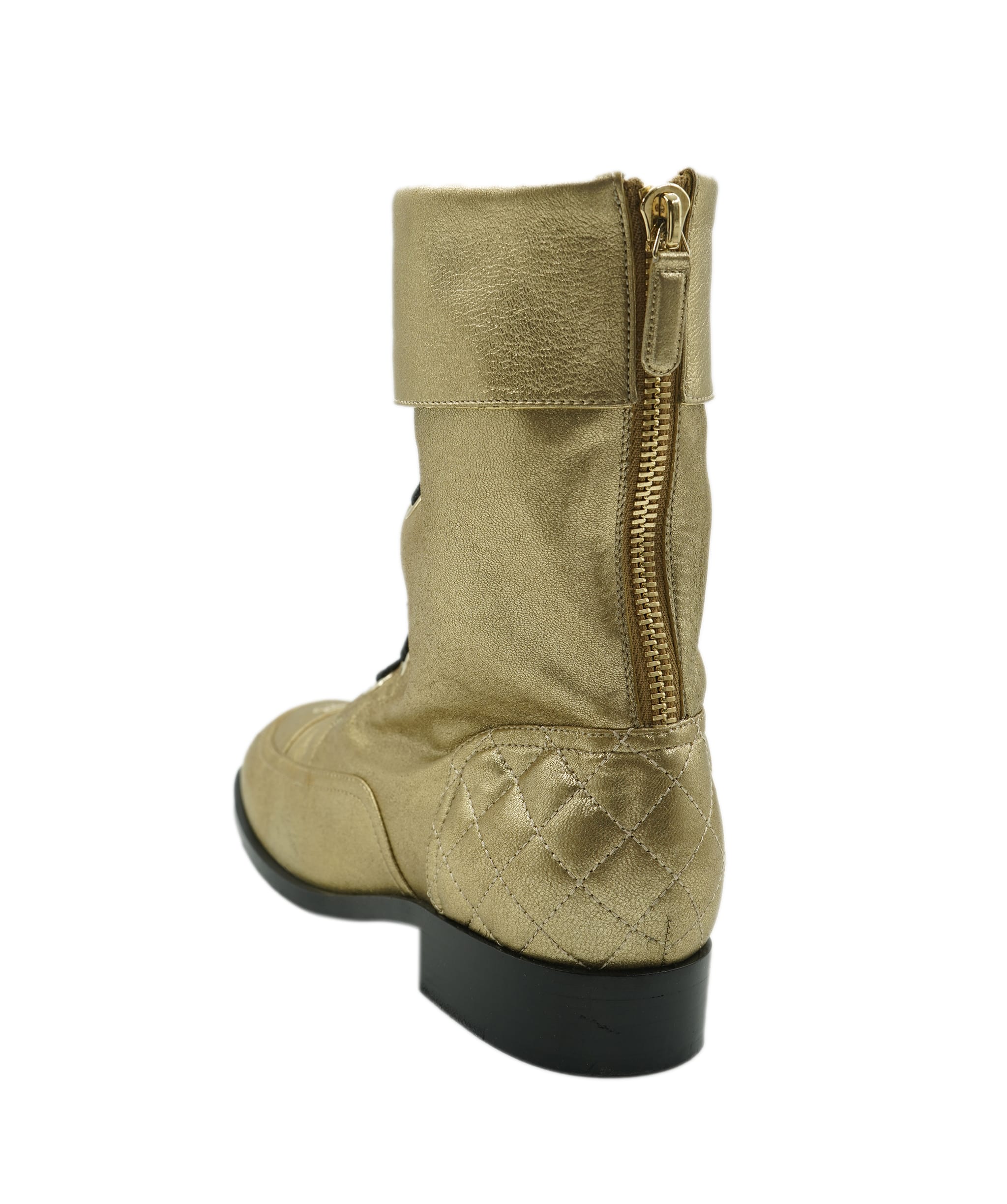 Chanel Chanel calf boot gold AKC0778