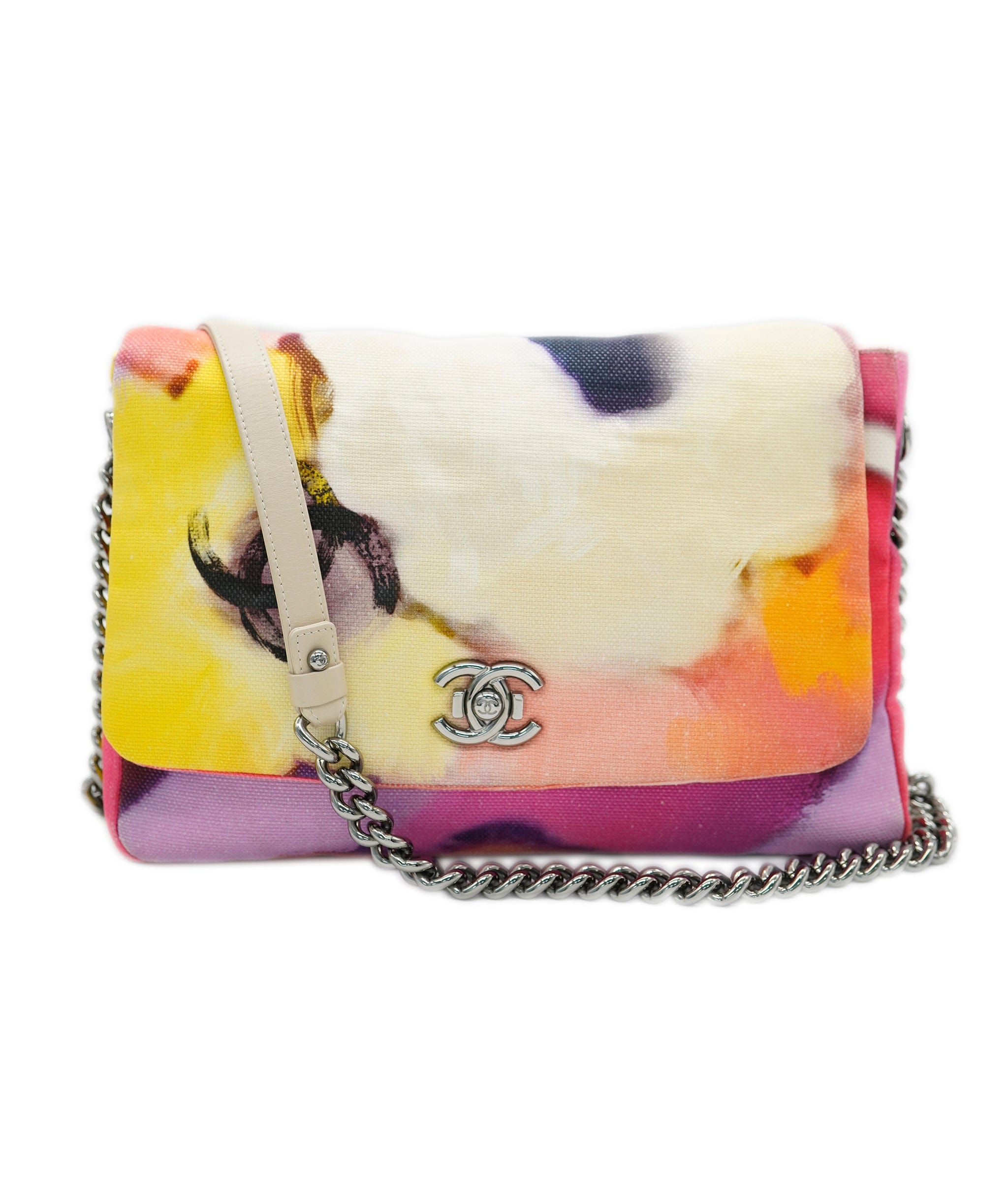 Chanel Chanel Canvas Power Flower Shoulder Flap DBXS0030