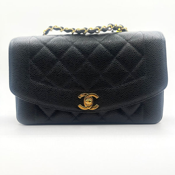 Chanel Chanel Caviar Black Diana Bag LP90190300