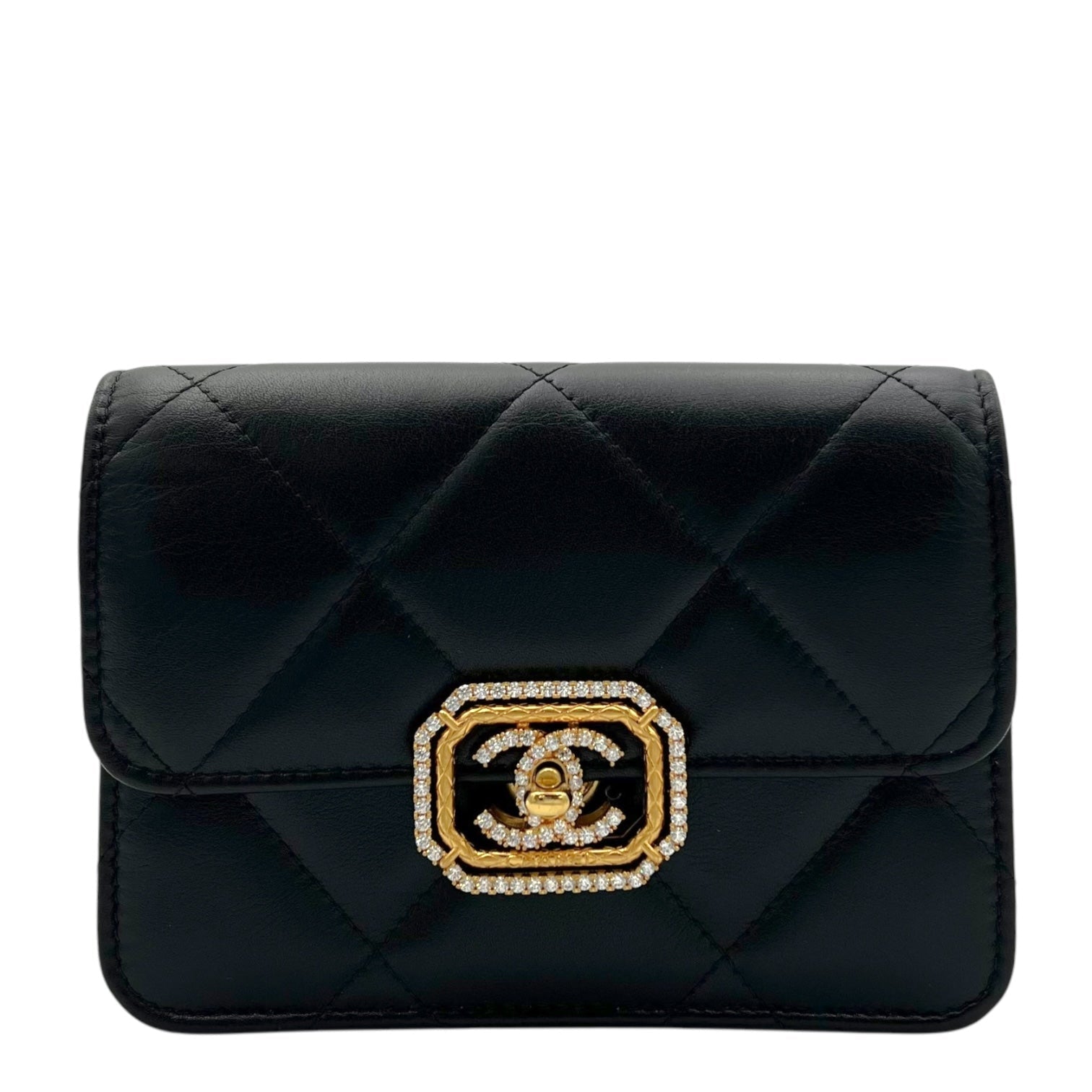 Chanel Chanel CC Clutch Black in Lambskin, Gold hardware S2411-002521CH