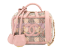 Chanel CHANEL CC Filigree 2way Small Vanity Shoulder Bag Tweed Leather Pink A93342 CC Filigree Vanity Bag 90228328