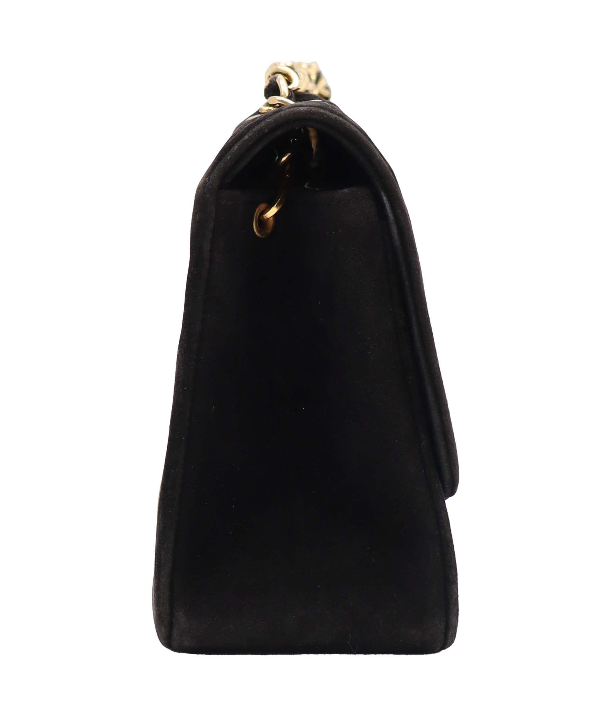 Chanel Chanel CC Turnlock Sude Chain Bag Black DXBS4269