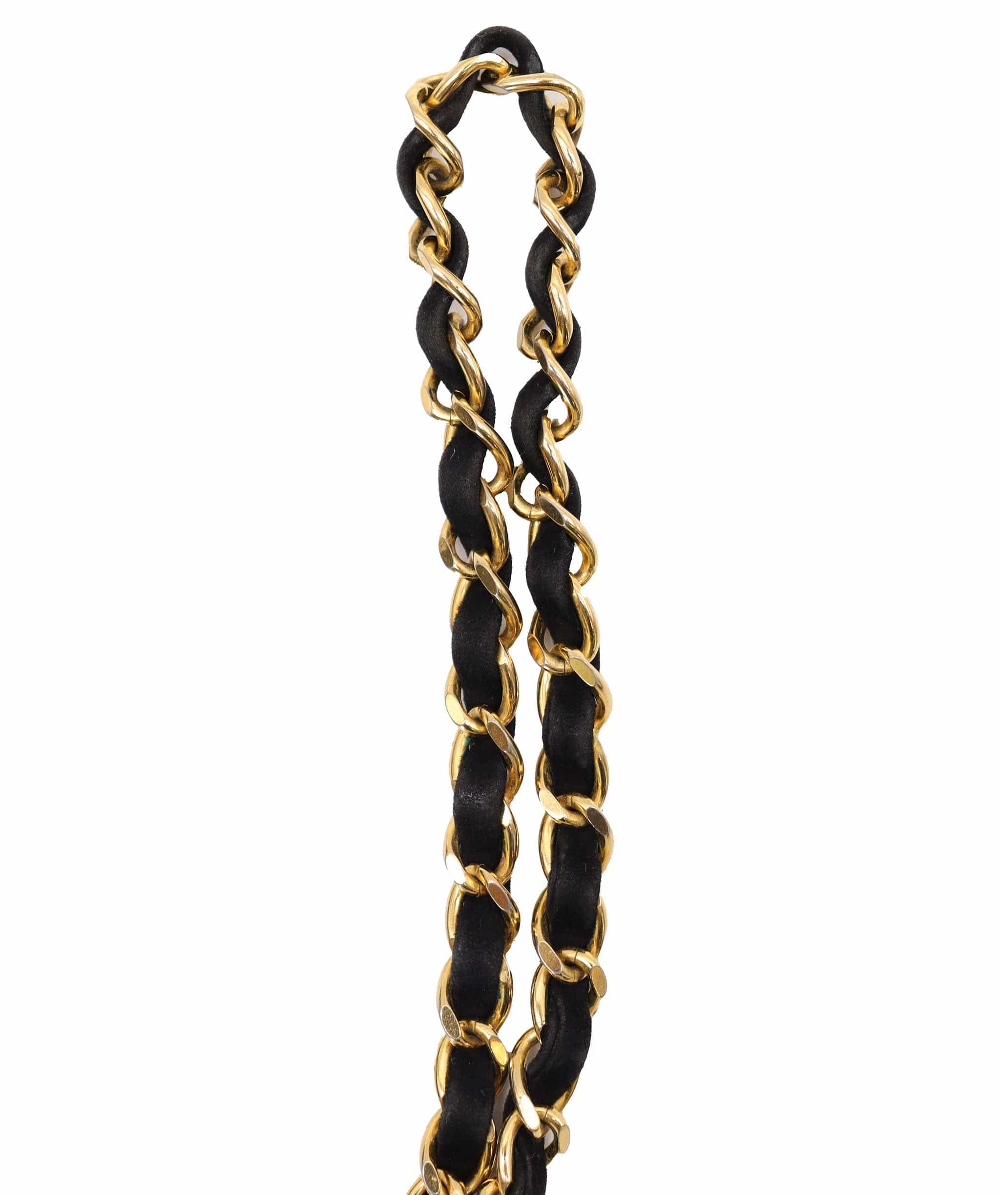 Chanel Chanel CC Turnlock Sude Chain Bag Black DXBS4269