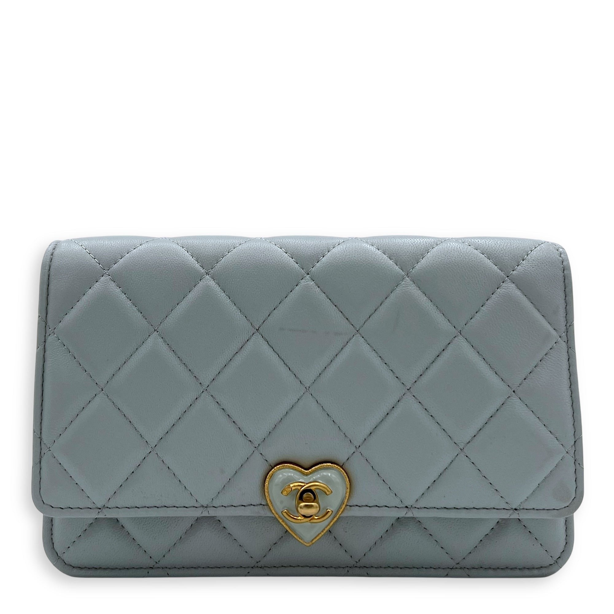 Chanel Chanel CC Wallet On Chain Blue in Lambskin, Gold hardware S2507-006963CH