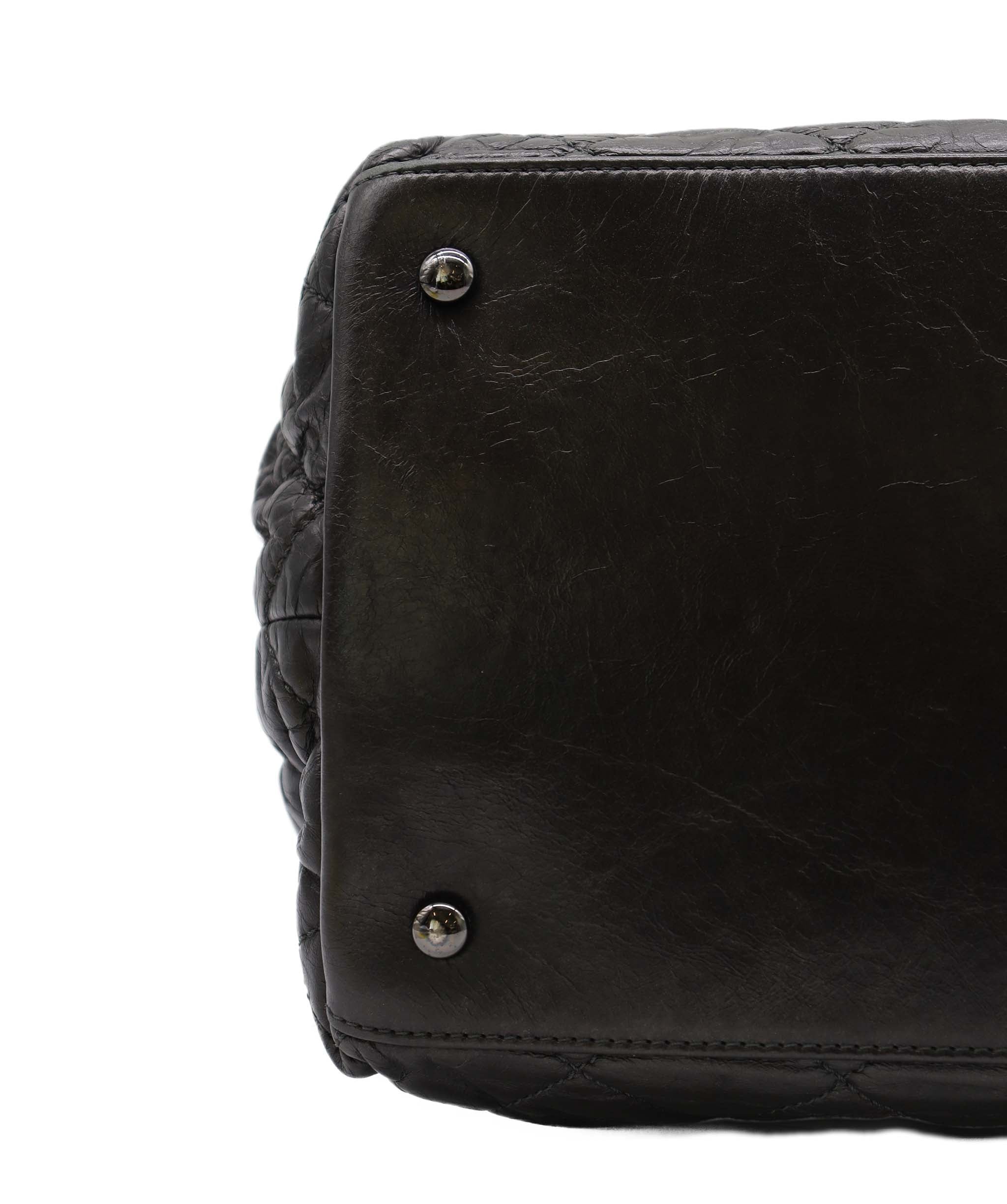 Chanel Chanel Chain Around Tote Bag Black Calfskin Black Hardware #14  SKC2012