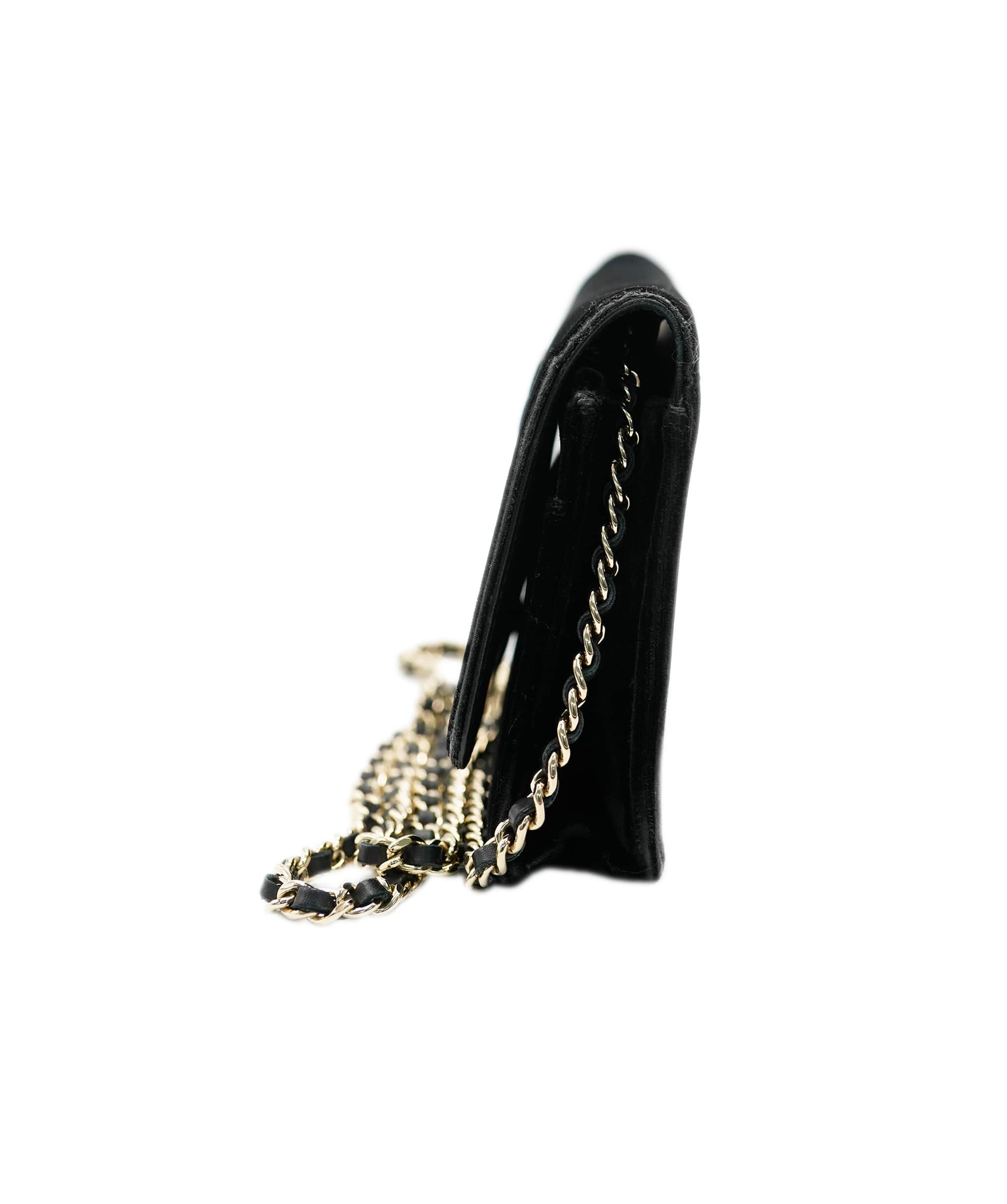 Chanel CHANEL CHAIN WALLET SHOULDER BLACK VELOR 90195523 DBXS3589