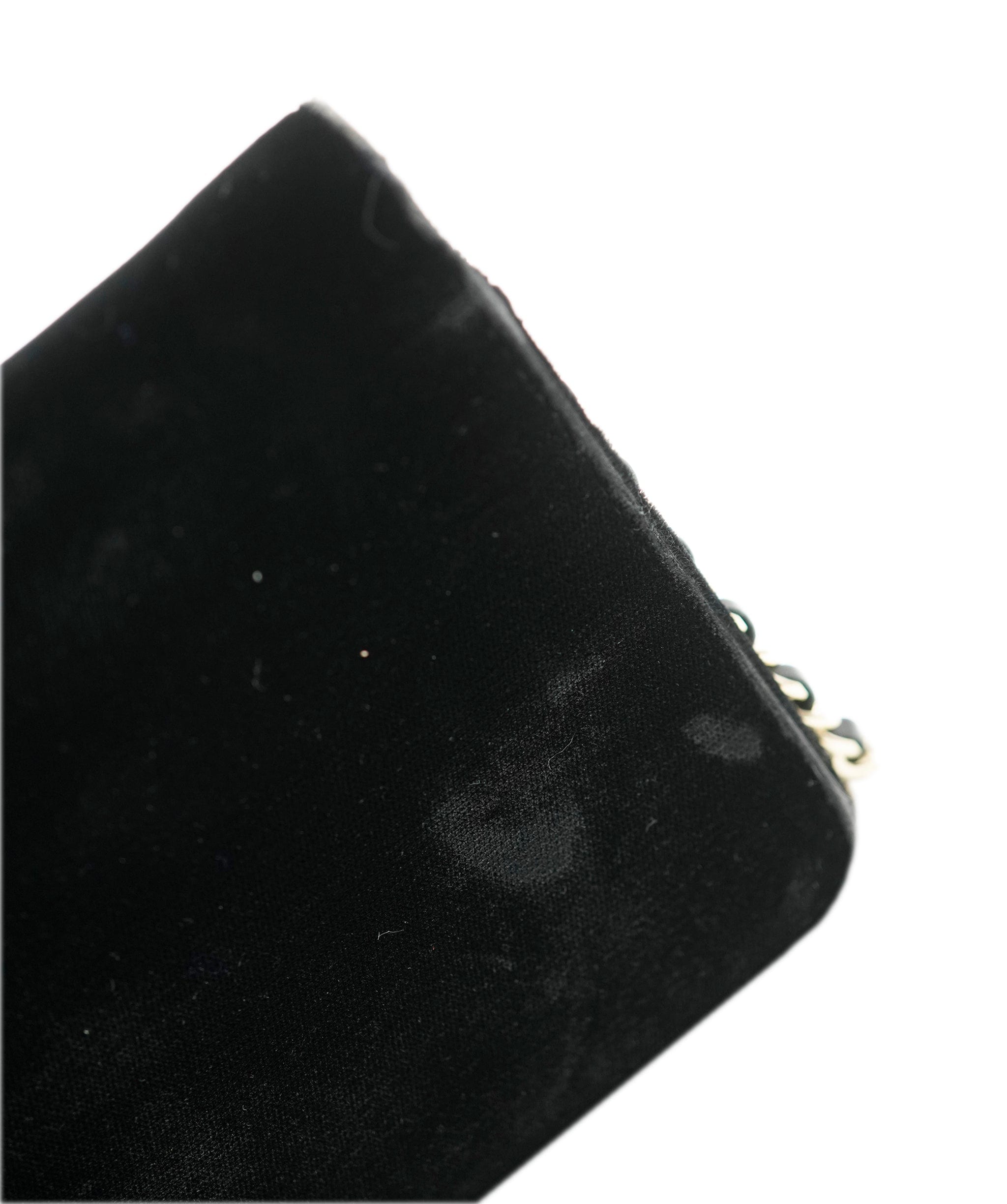 Chanel CHANEL CHAIN WALLET SHOULDER BLACK VELOR 90195523 DBXS3589