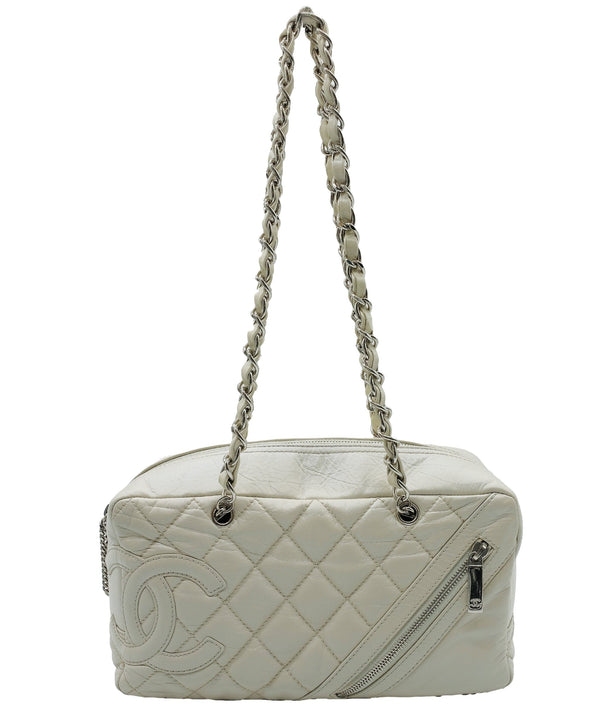 Chanel Chanel chained cambon bag cream SHW AVC1894