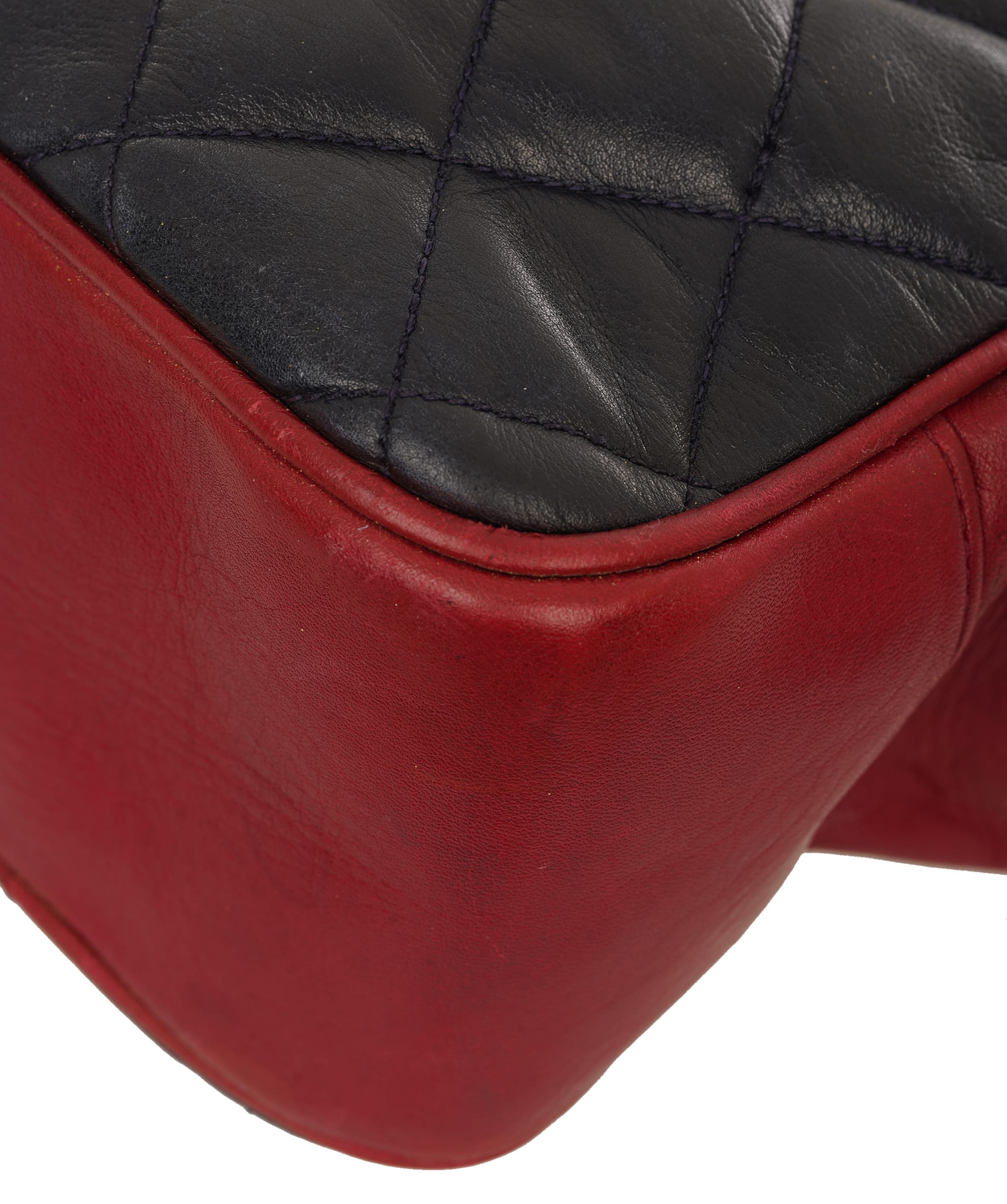 Chanel Chanel Chanel Bicolor Shoulder Bag Red/Navy - NAVY ALC4161