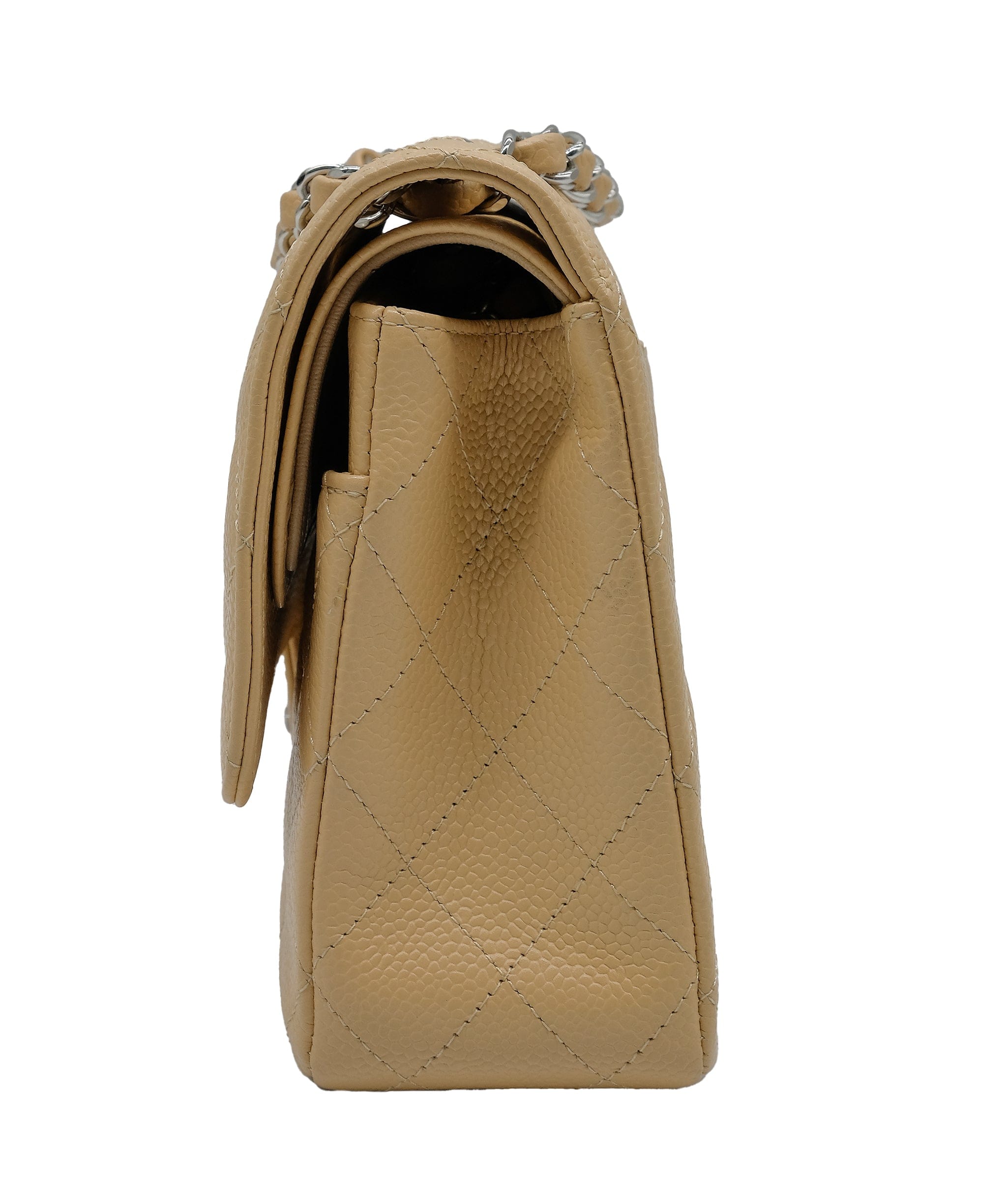 Chanel Chanel Classic Double Flap Beige Caviar SHW #19 SKC1716