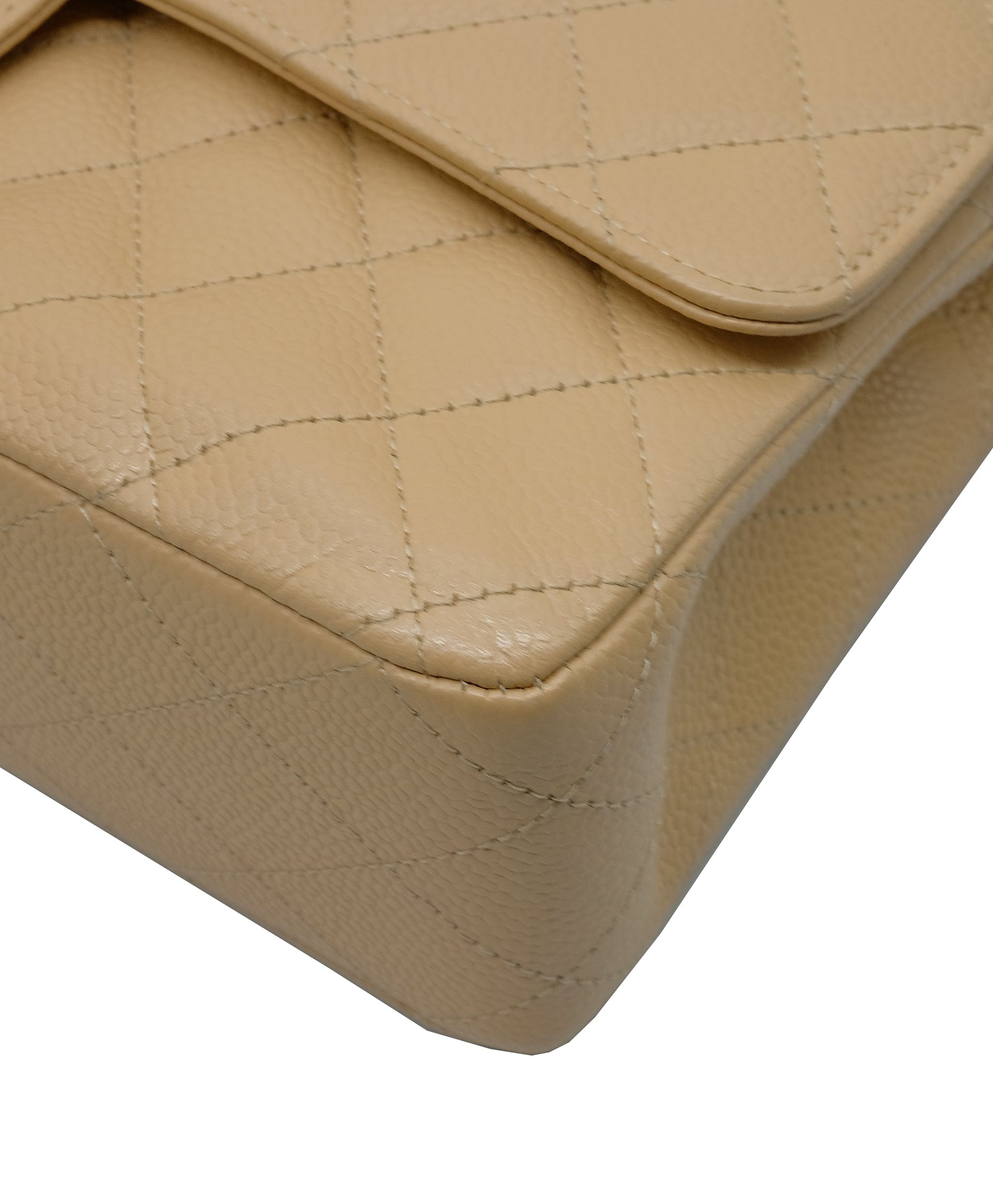 Chanel Chanel Classic Double Flap Beige Caviar SHW #19 SKC1716
